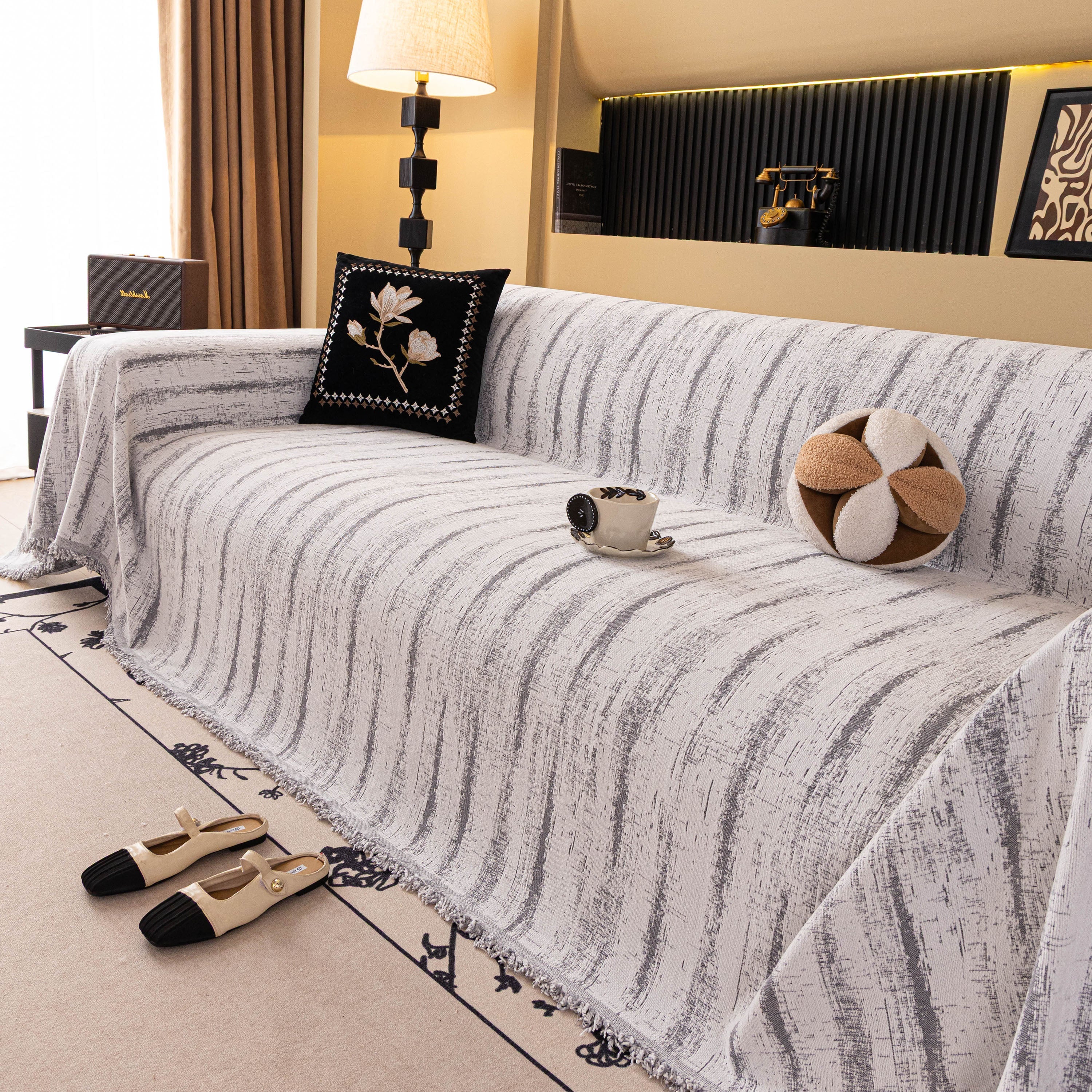 Chenille Oversized Throws for Couches, Washable and Durable Sofa Slipcover for Pets - Image 70