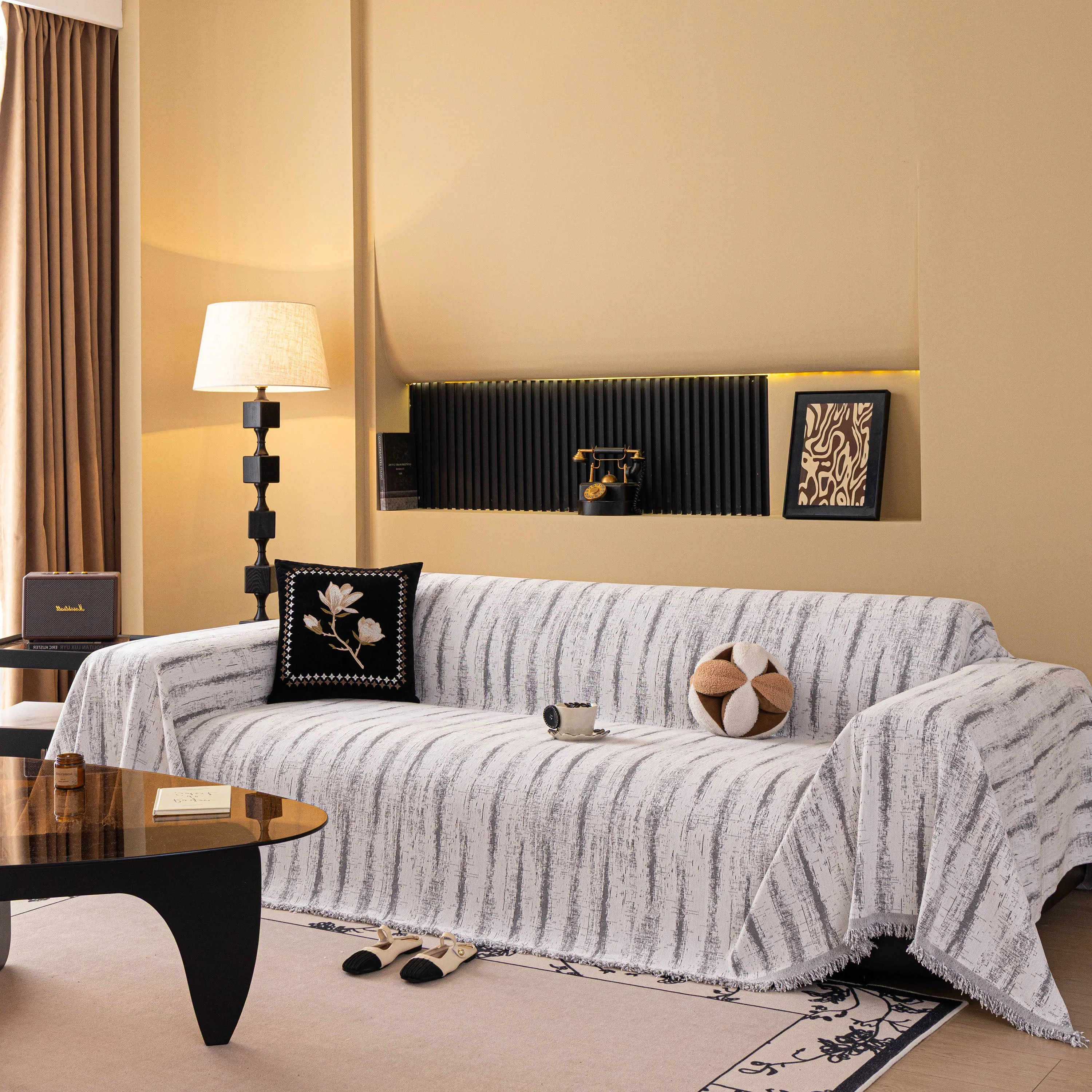Chenille Oversized Throws for Couches, Washable and Durable Sofa Slipcover for Pets - Image 71