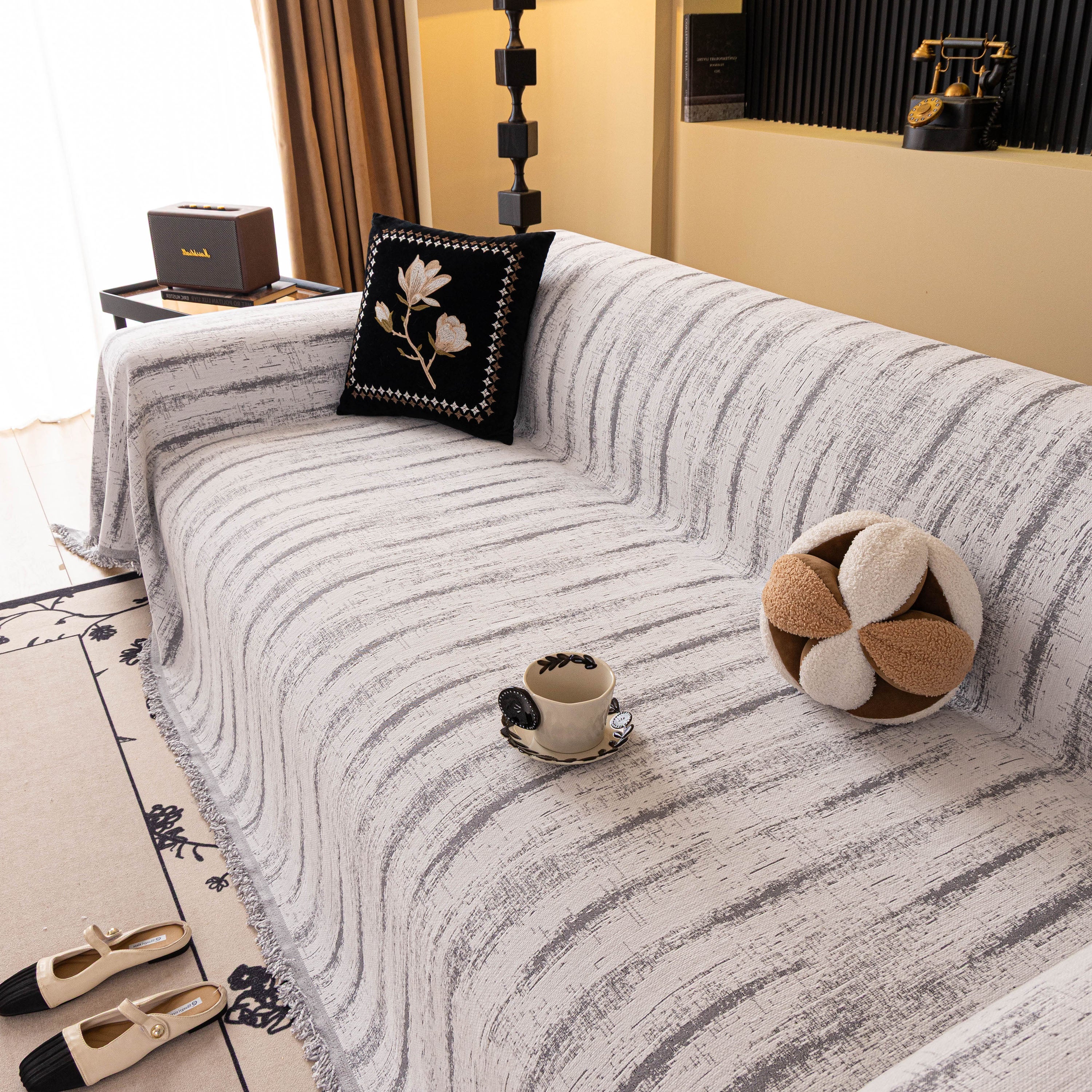 Chenille Oversized Throws for Couches, Washable and Durable Sofa Slipcover for Pets - Image 78