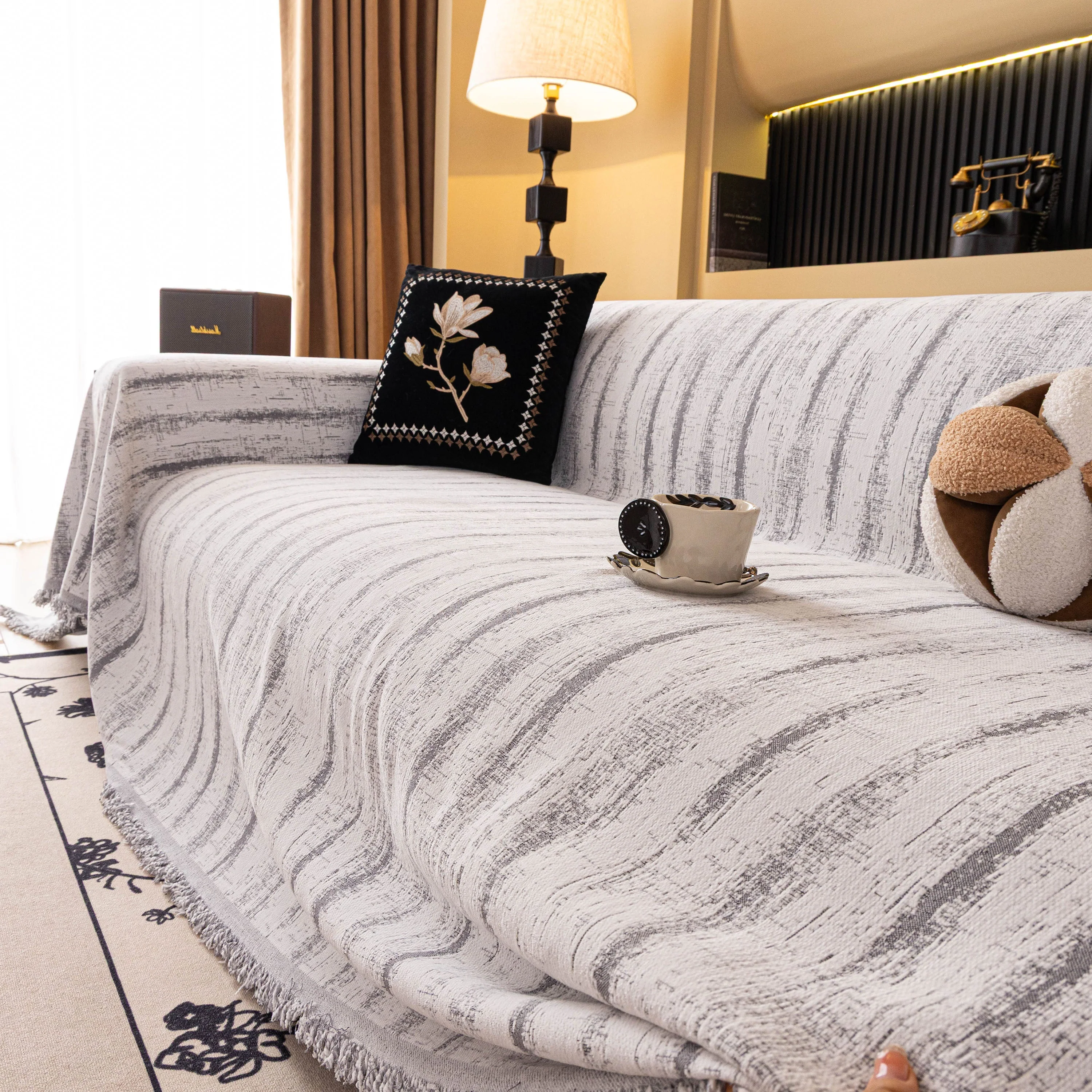 Chenille Oversized Throws for Couches, Washable and Durable Sofa Slipcover for Pets - Image 86