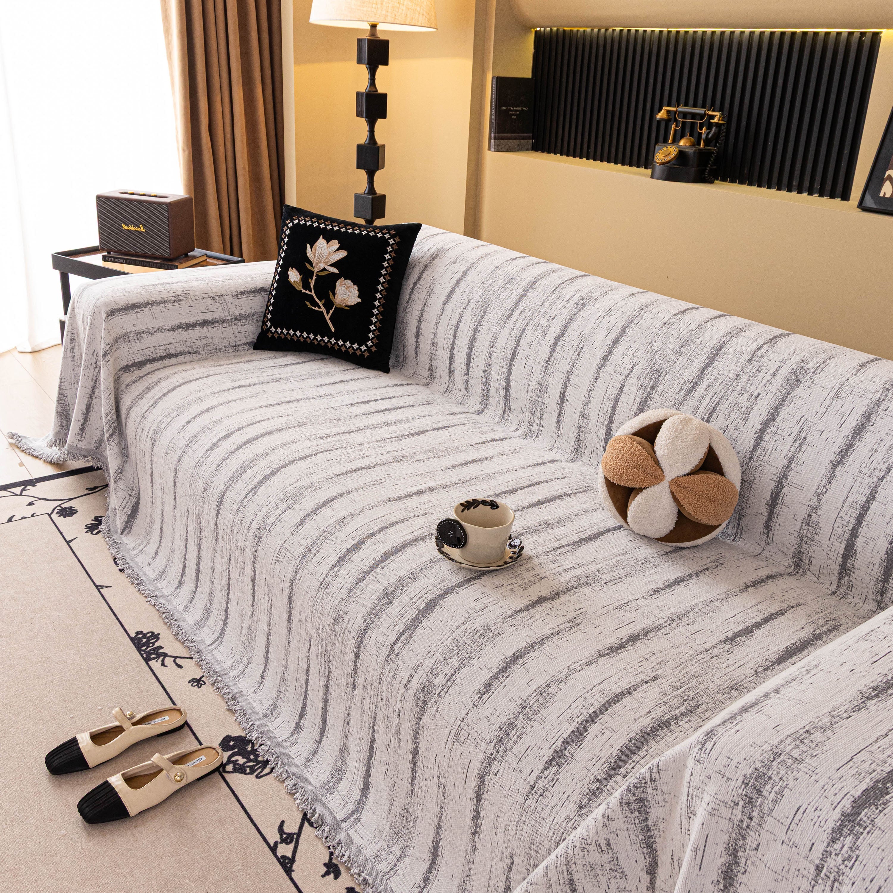 Chenille Oversized Throws for Couches, Washable and Durable Sofa Slipcover for Pets - Image 93