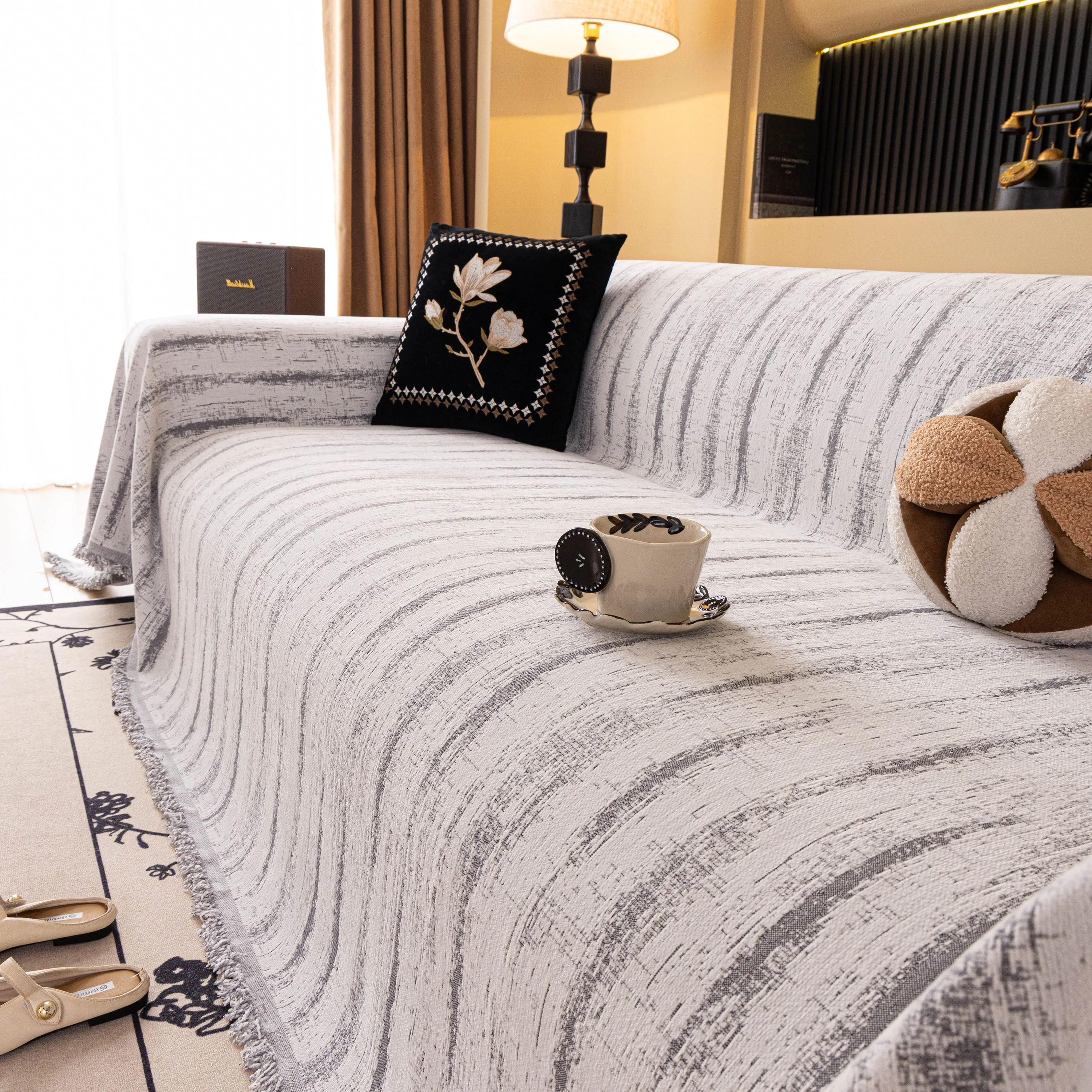 Chenille Oversized Throws for Couches, Washable and Durable Sofa Slipcover for Pets - Image 95