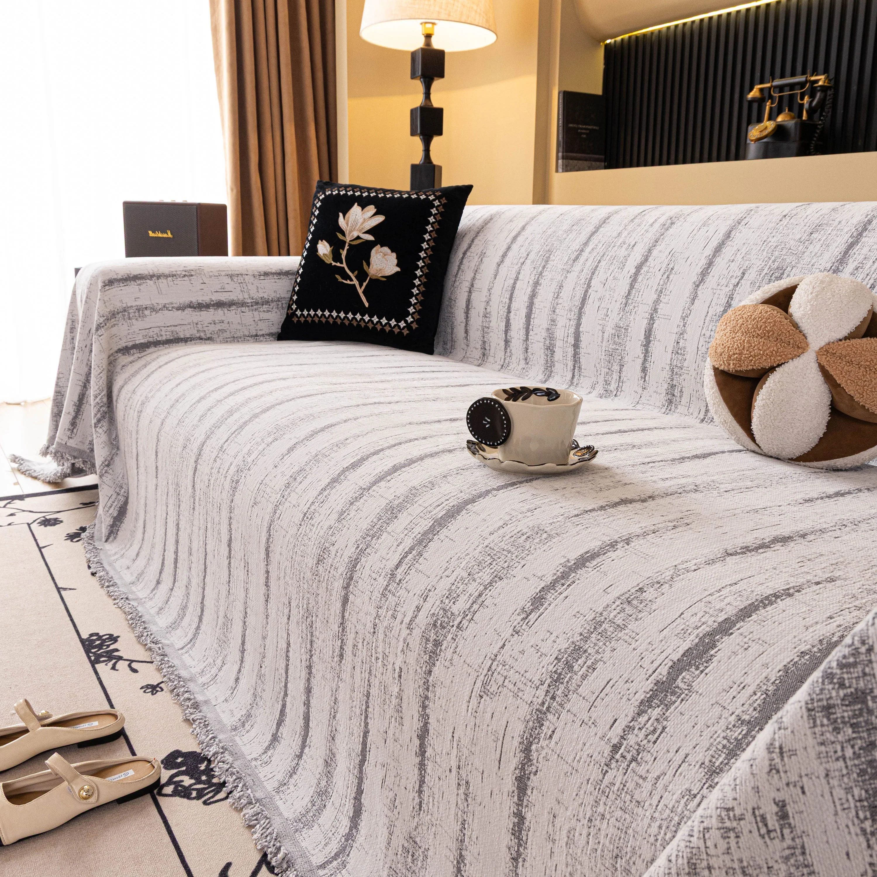 Chenille Oversized Throws for Couches, Washable and Durable Sofa Slipcover for Pets - Image 97