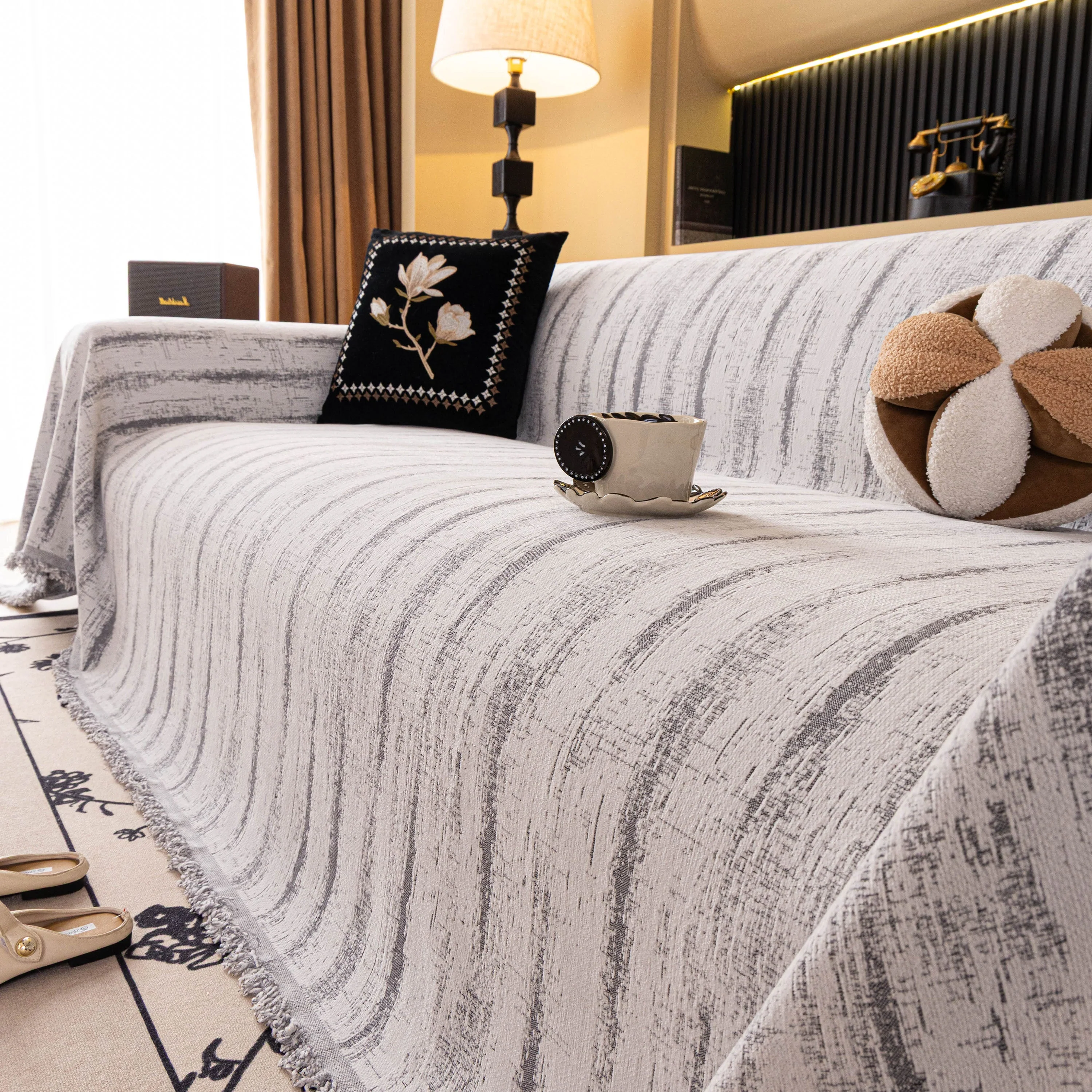 Chenille Oversized Throws for Couches, Washable and Durable Sofa Slipcover for Pets - Image 98