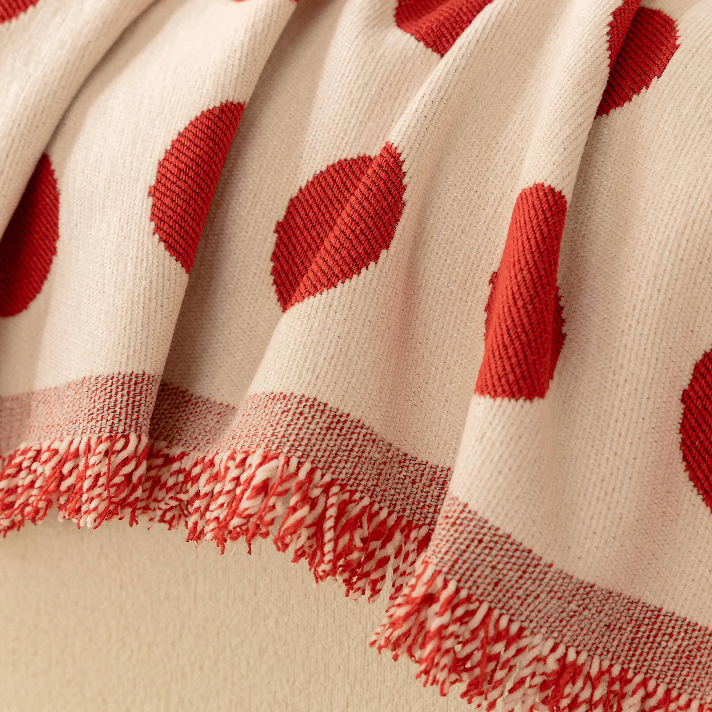 Chenille Polka Dot Sofa Cover Throw, Soft Thick Couch Cover Blanket Furniture Covers - Image 11