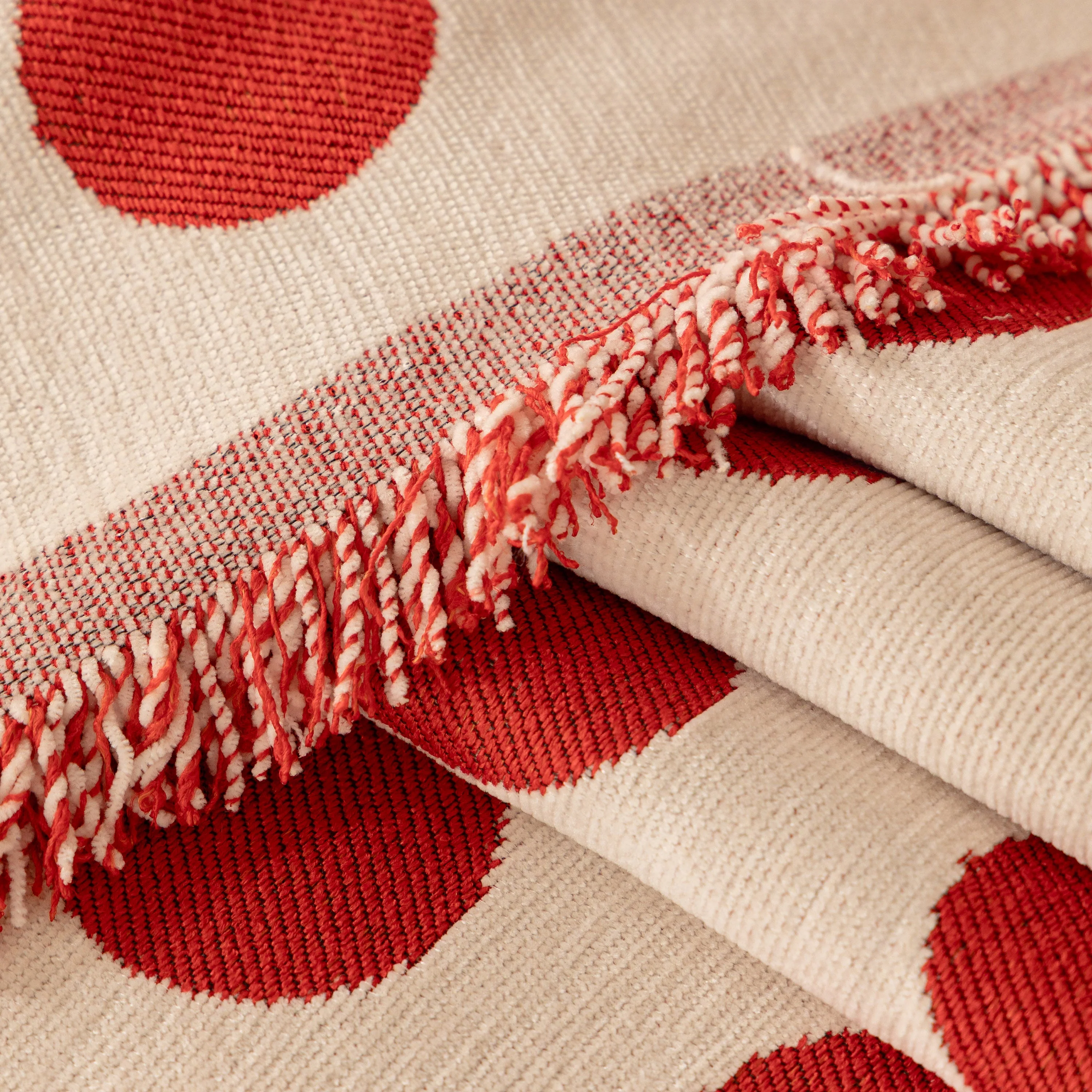 Chenille Polka Dot Sofa Cover Throw, Soft Thick Couch Cover Blanket Furniture Covers - Image 8