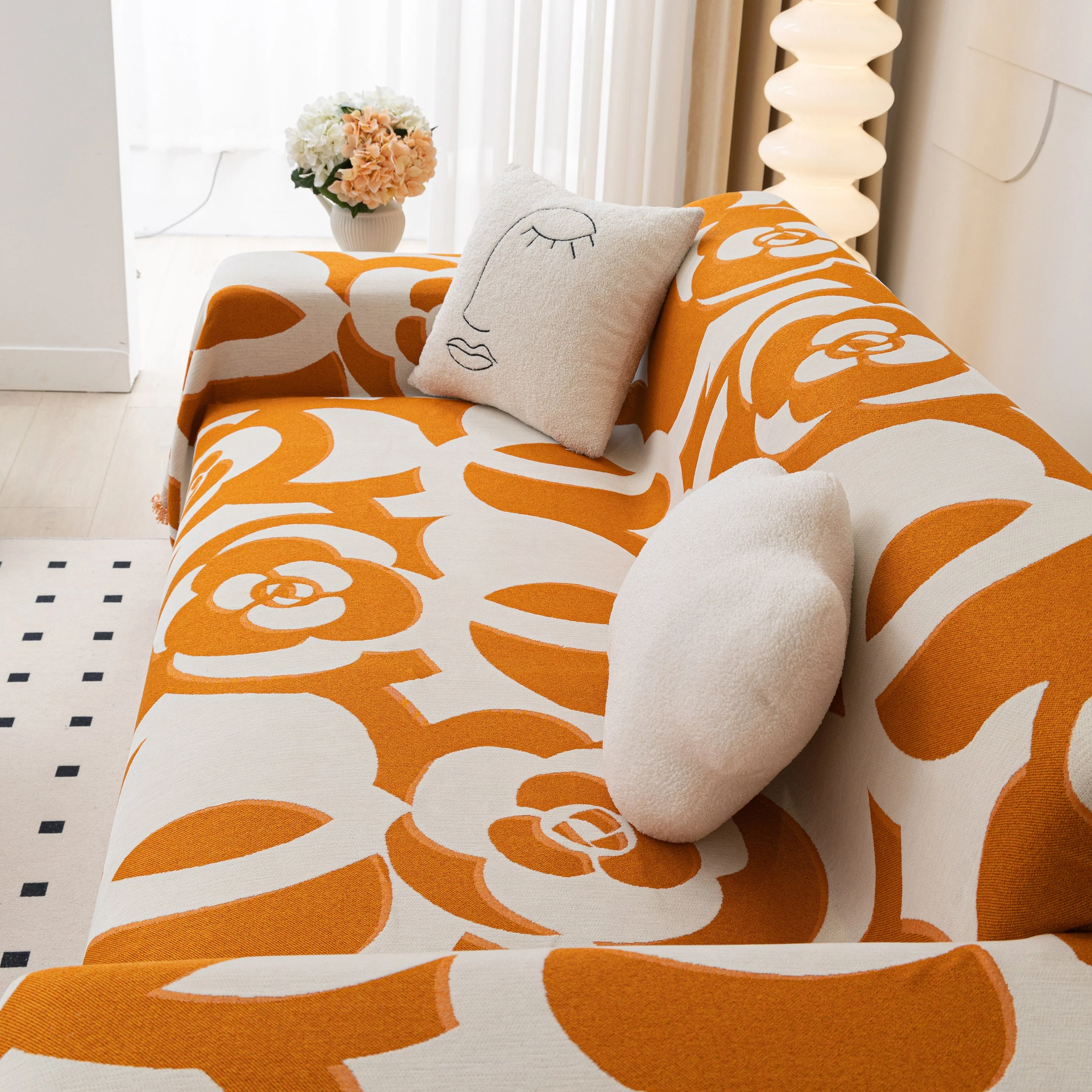 Chenille Sofa Cover Blanket, Couch Cover Blanket Throws for Couches Living Room Furniture Throw Covers - Image 20