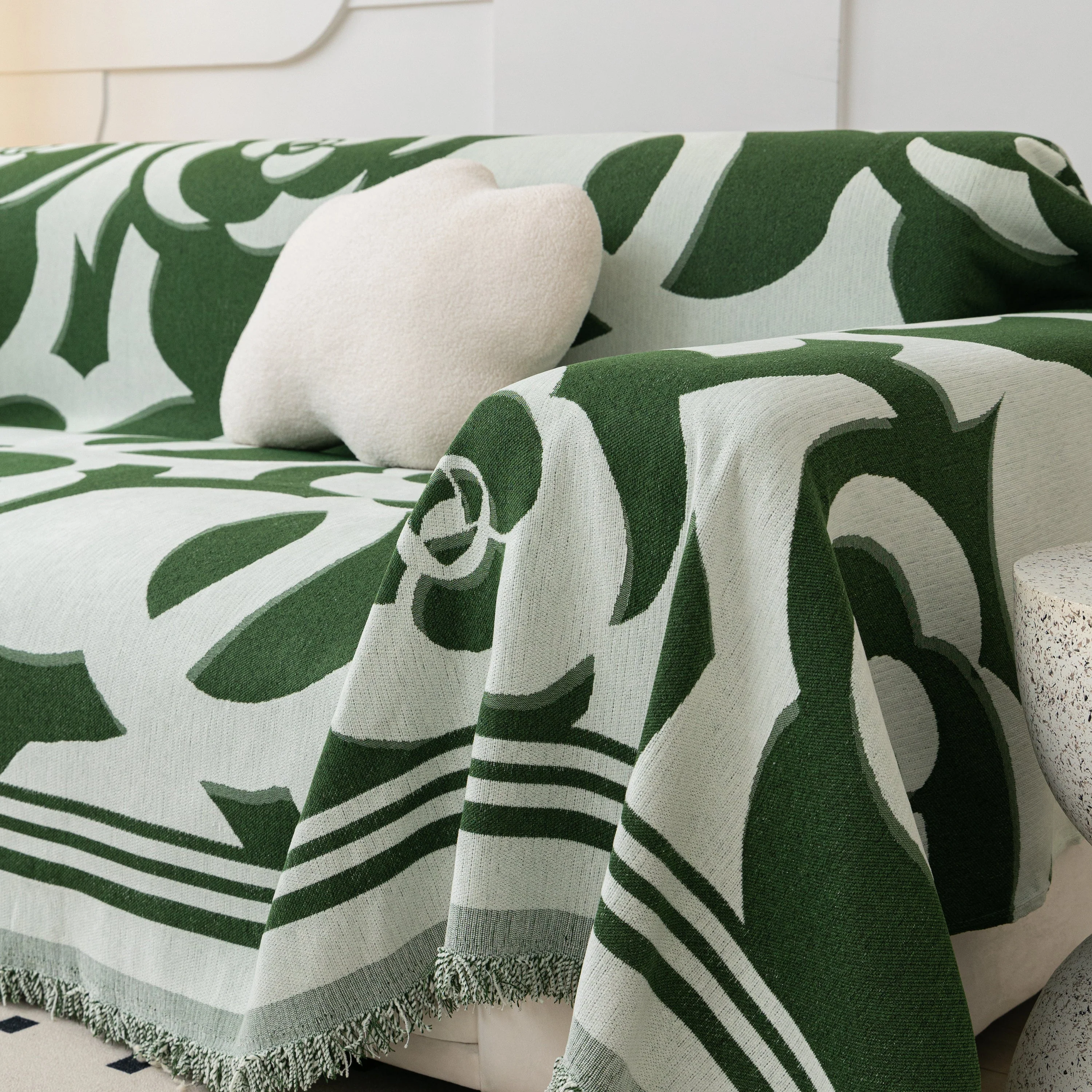 Chenille Sofa Cover Blanket, Couch Cover Blanket Throws for Couches Living Room Furniture Throw Covers - Image 6