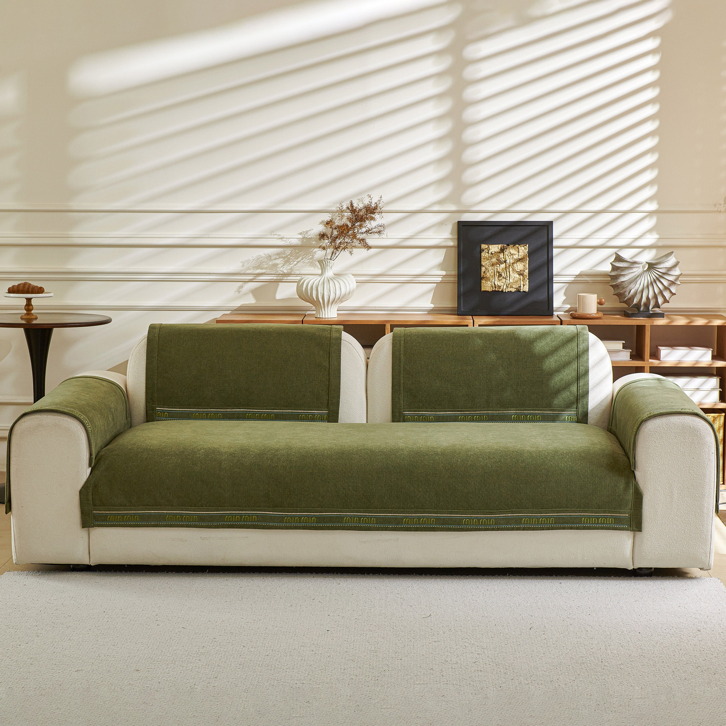 Chenille Sofa Cover Pet Mat, Non-Slip Couch Protector for Sectional & L-Shaped Sofas - Image 102
