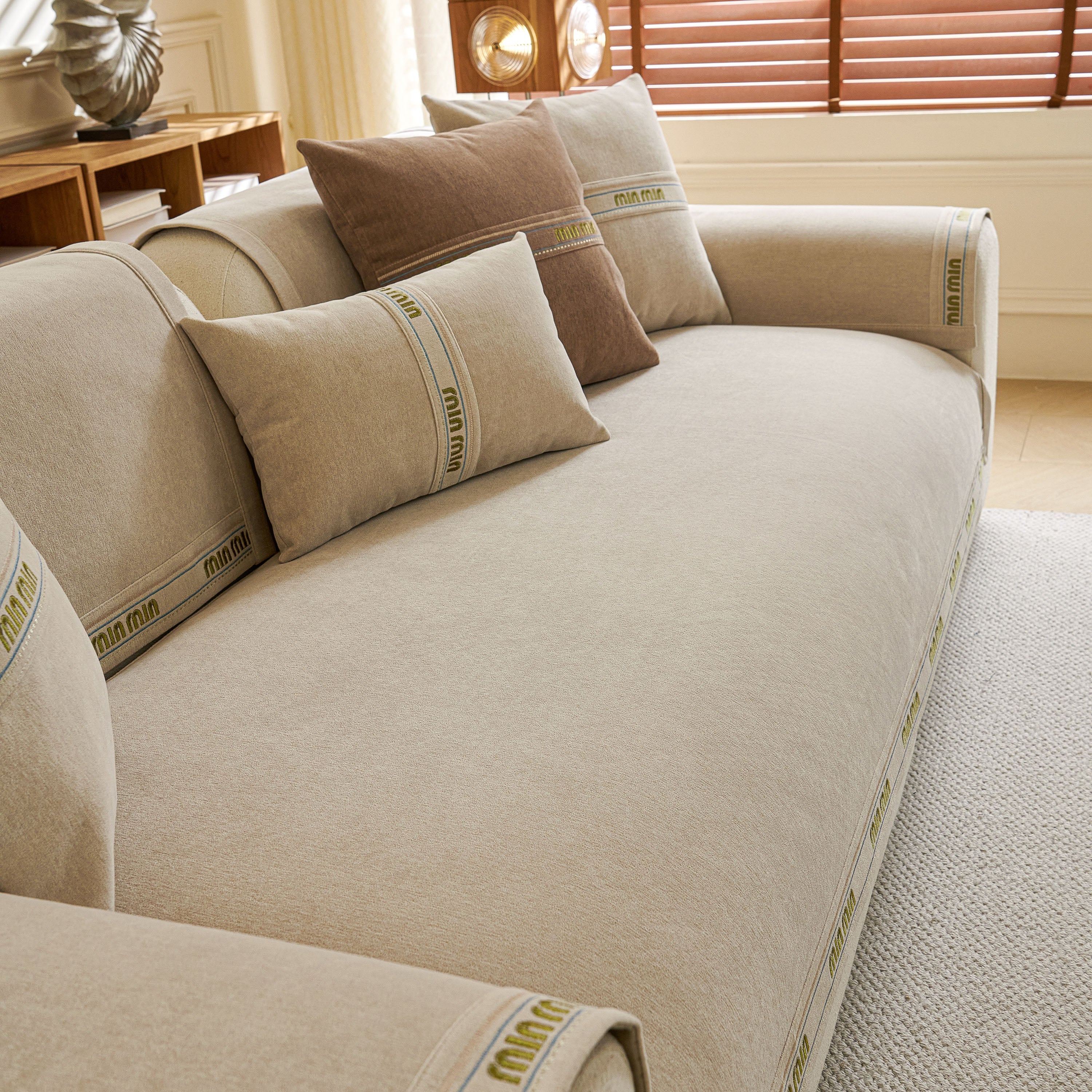 Chenille Sofa Cover Pet Mat, Non-Slip Couch Protector for Sectional & L-Shaped Sofas - Image 14