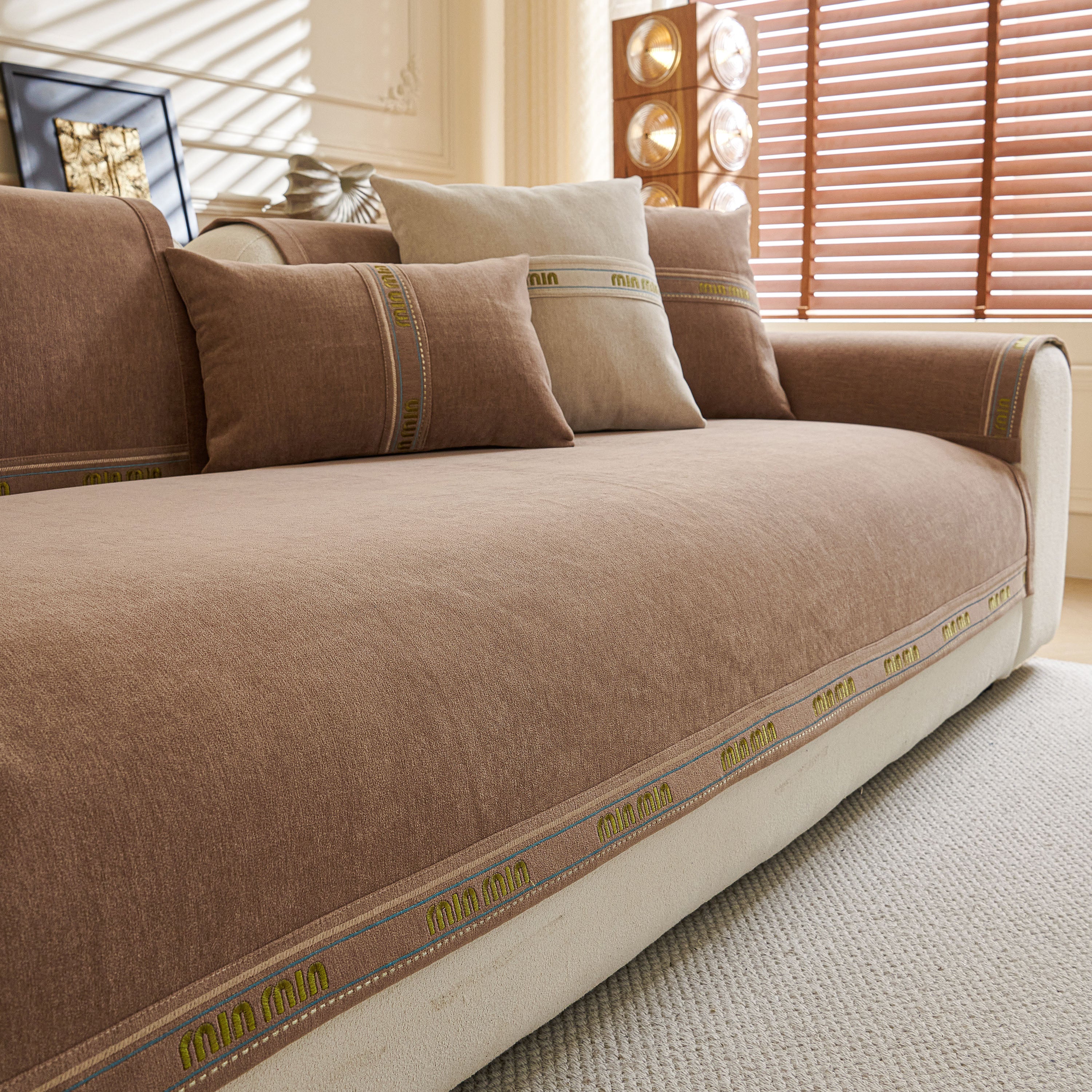 Chenille Sofa Cover Pet Mat, Non-Slip Couch Protector for Sectional & L-Shaped Sofas - Image 24