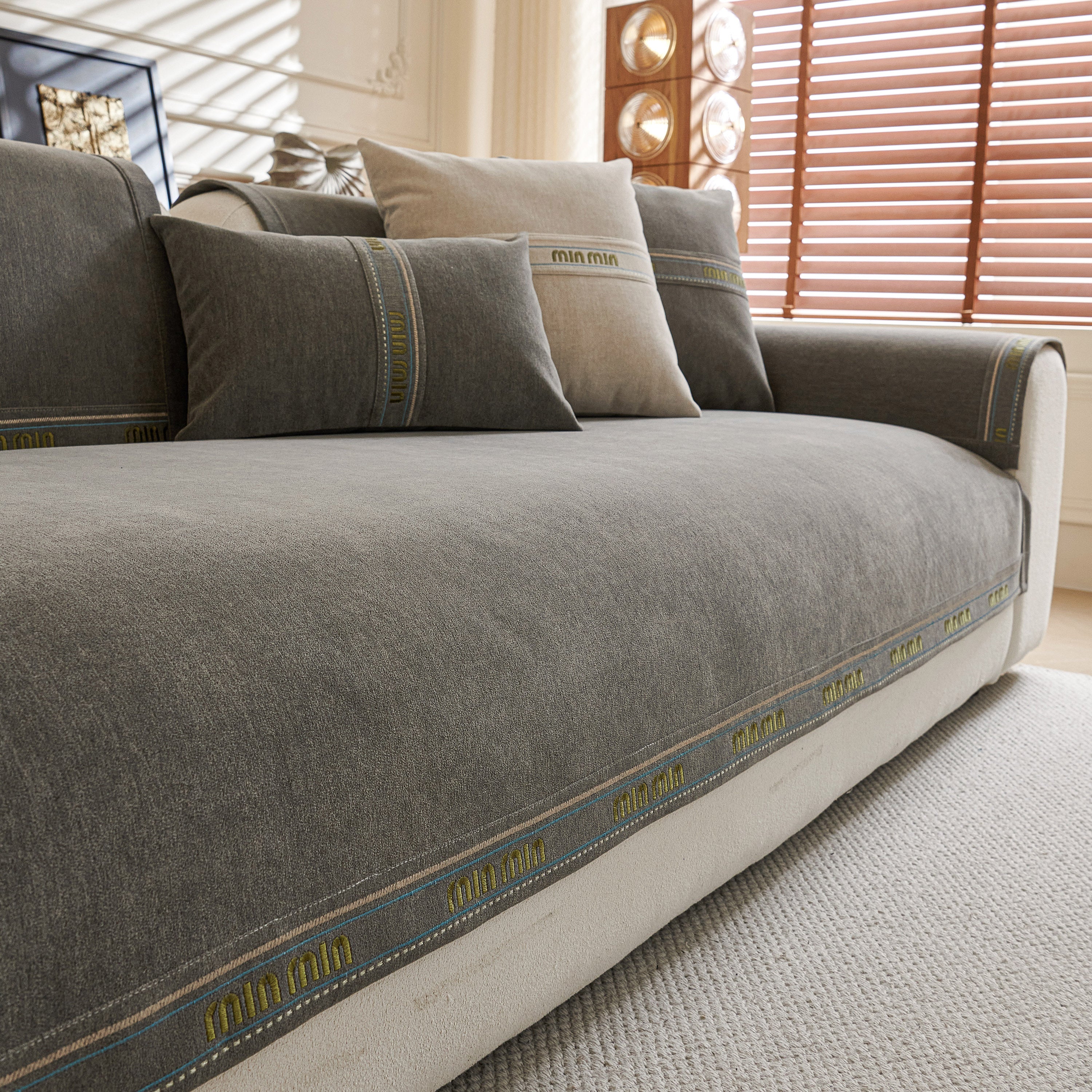 Chenille Sofa Cover Pet Mat, Non-Slip Couch Protector for Sectional & L-Shaped Sofas - Image 26