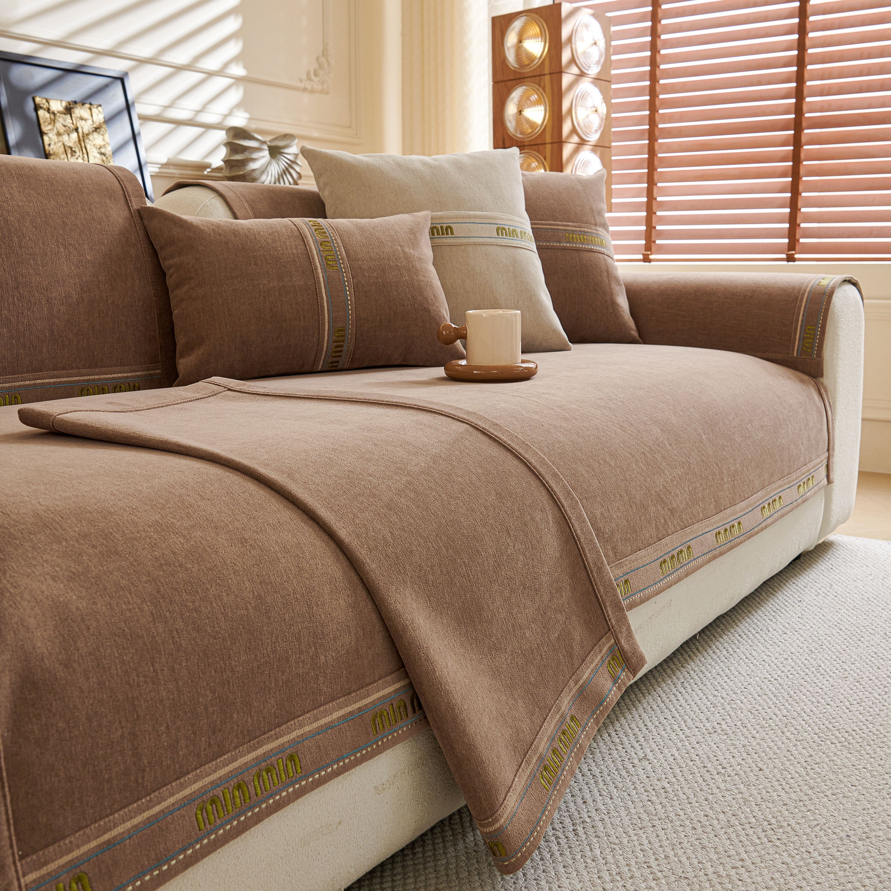Chenille Sofa Cover Pet Mat, Non-Slip Couch Protector for Sectional & L-Shaped Sofas - Image 38