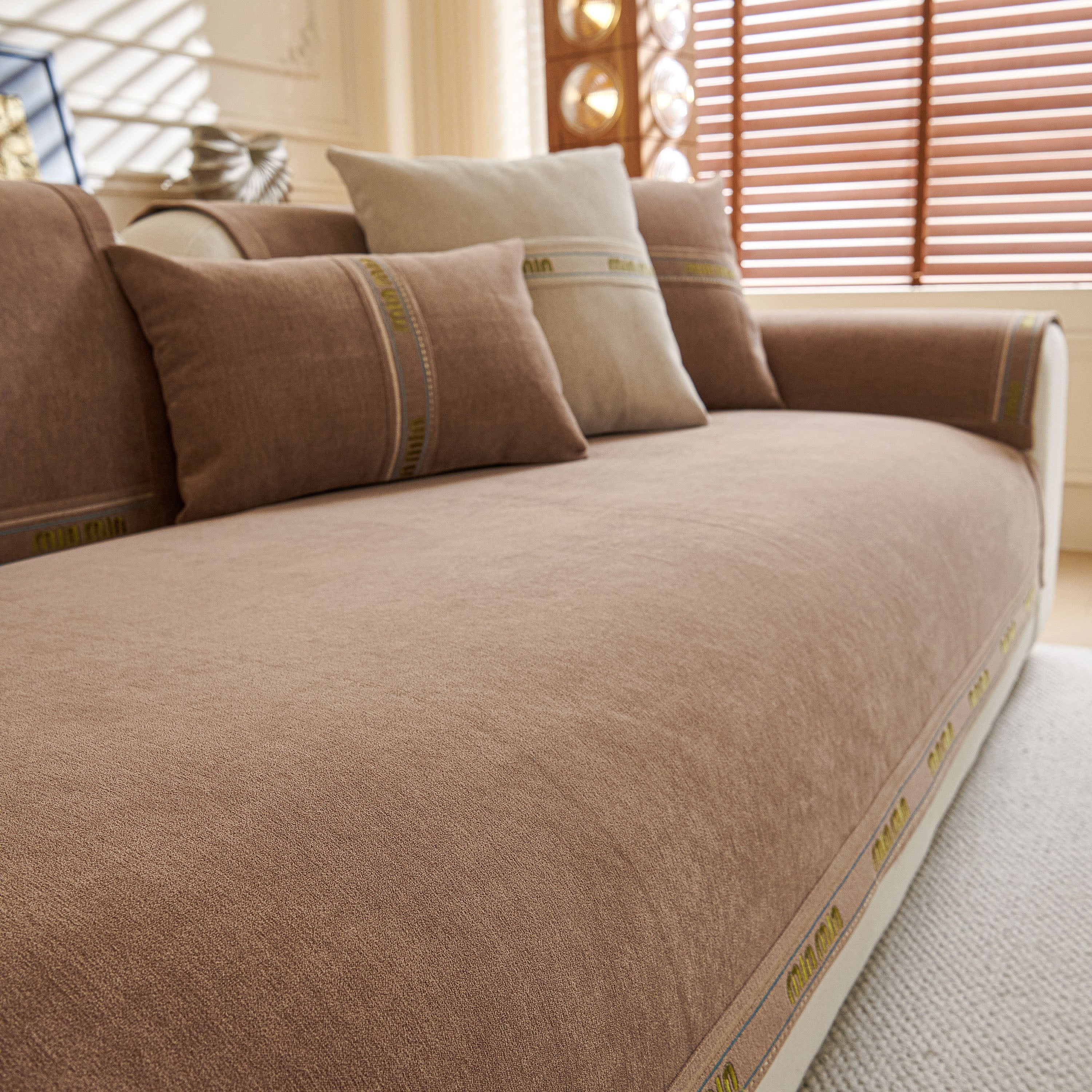 Chenille Sofa Cover Pet Mat, Non-Slip Couch Protector for Sectional & L-Shaped Sofas - Image 40