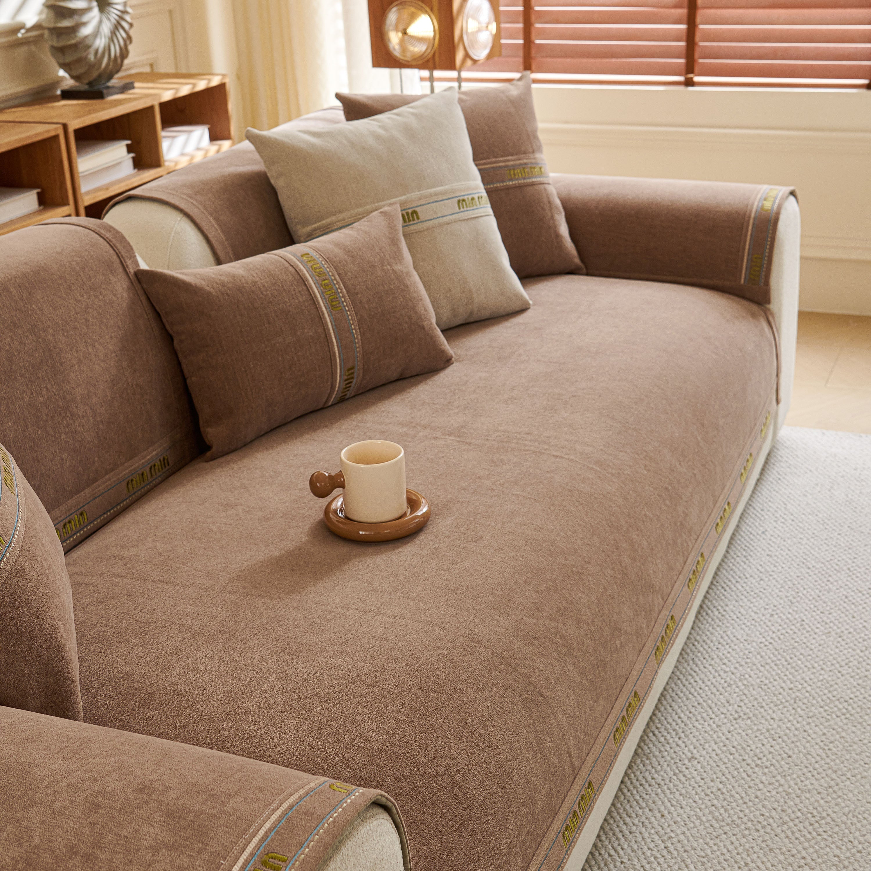 Chenille Sofa Cover Pet Mat, Non-Slip Couch Protector for Sectional & L-Shaped Sofas - Image 43