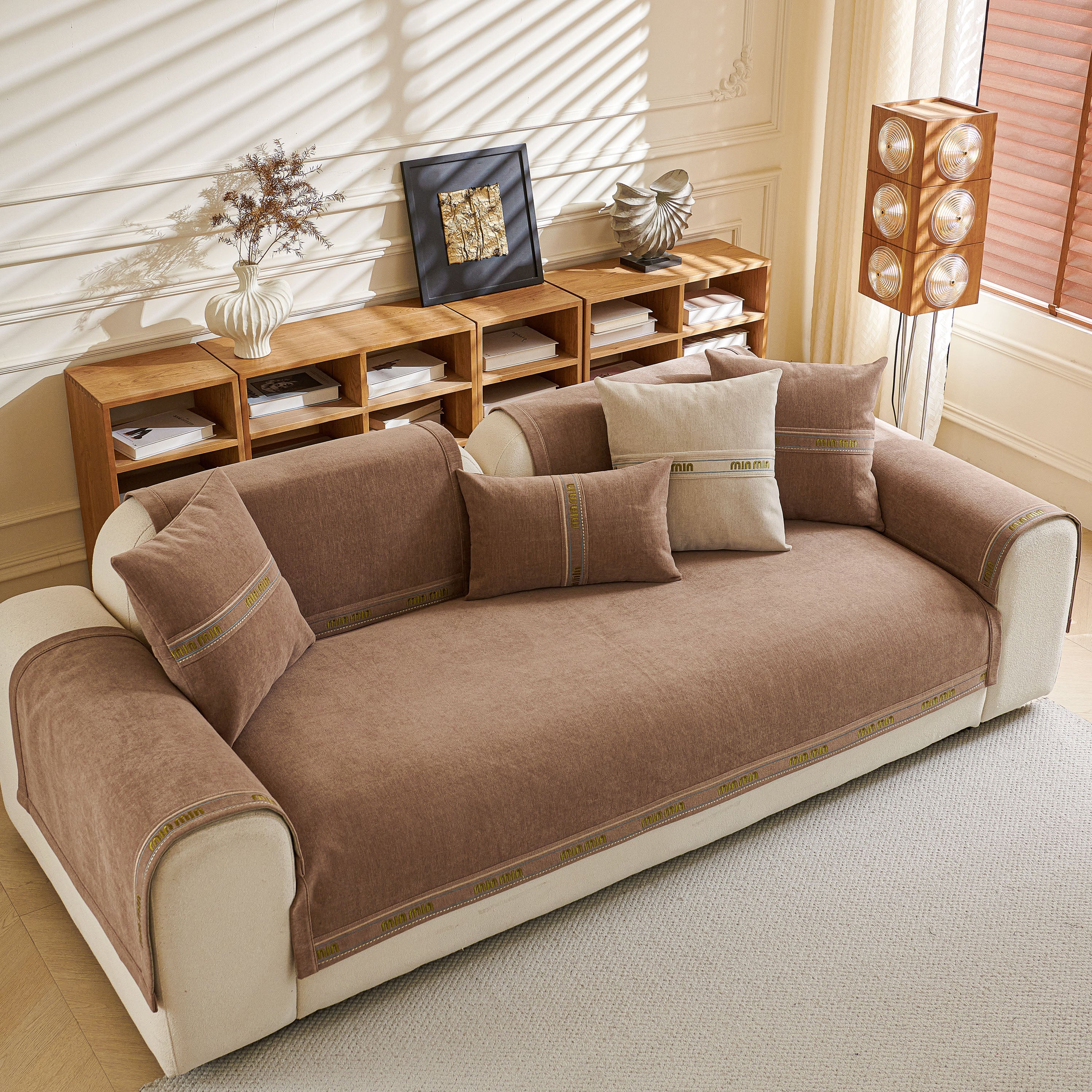 Chenille Sofa Cover Pet Mat, Non-Slip Couch Protector for Sectional & L-Shaped Sofas - Image 46