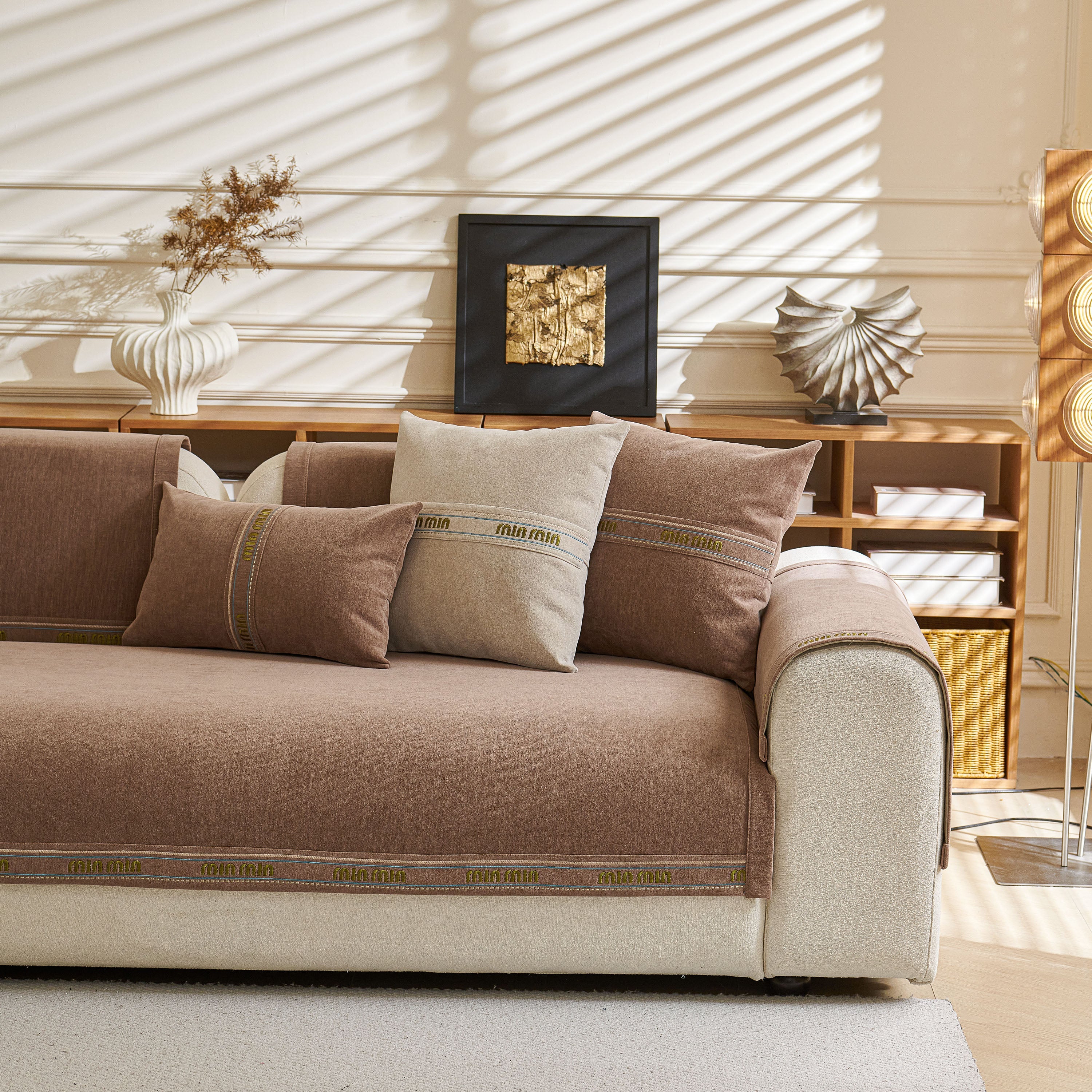 Chenille Sofa Cover Pet Mat, Non-Slip Couch Protector for Sectional & L-Shaped Sofas - Image 49