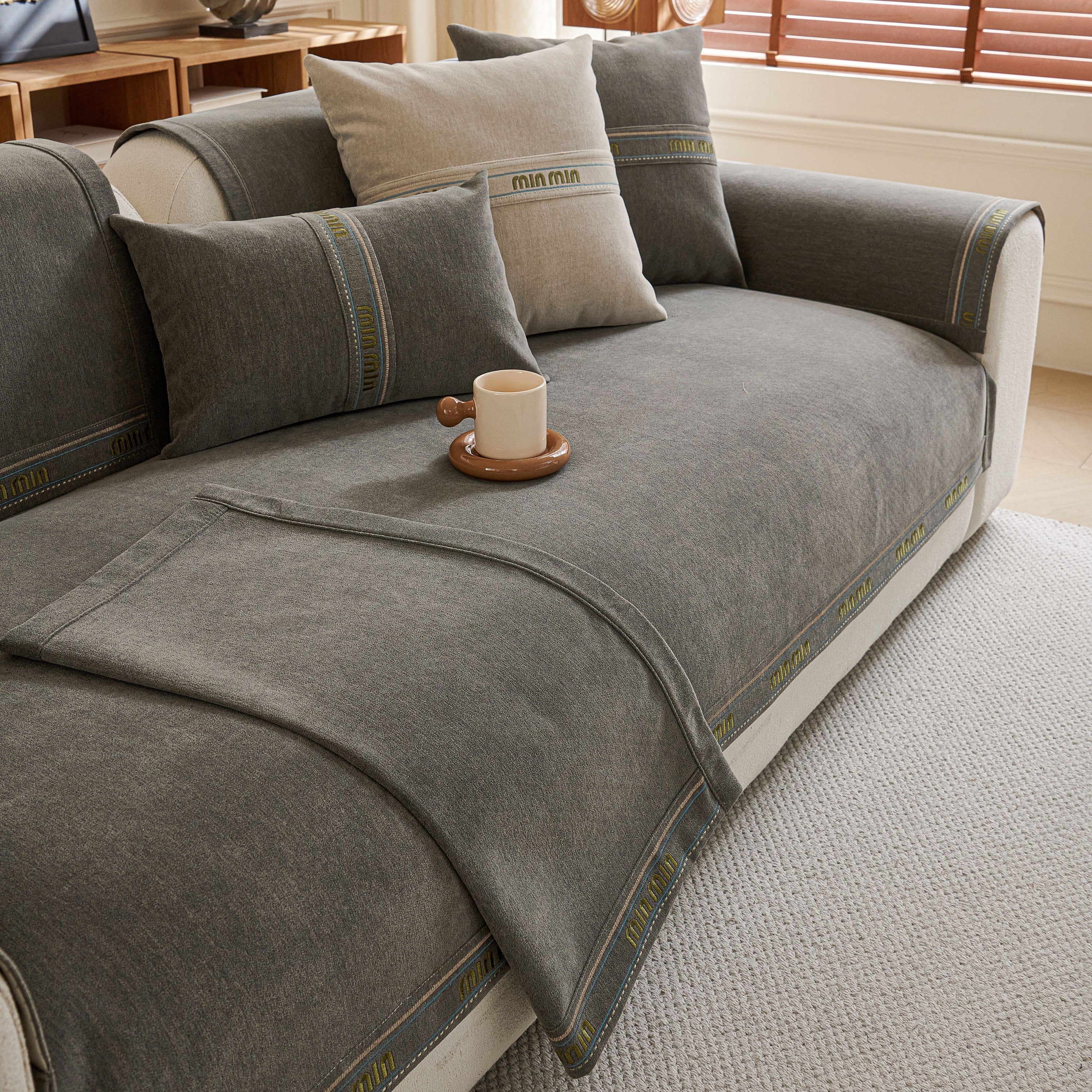 Chenille Sofa Cover Pet Mat, Non-Slip Couch Protector for Sectional & L-Shaped Sofas - Image 64