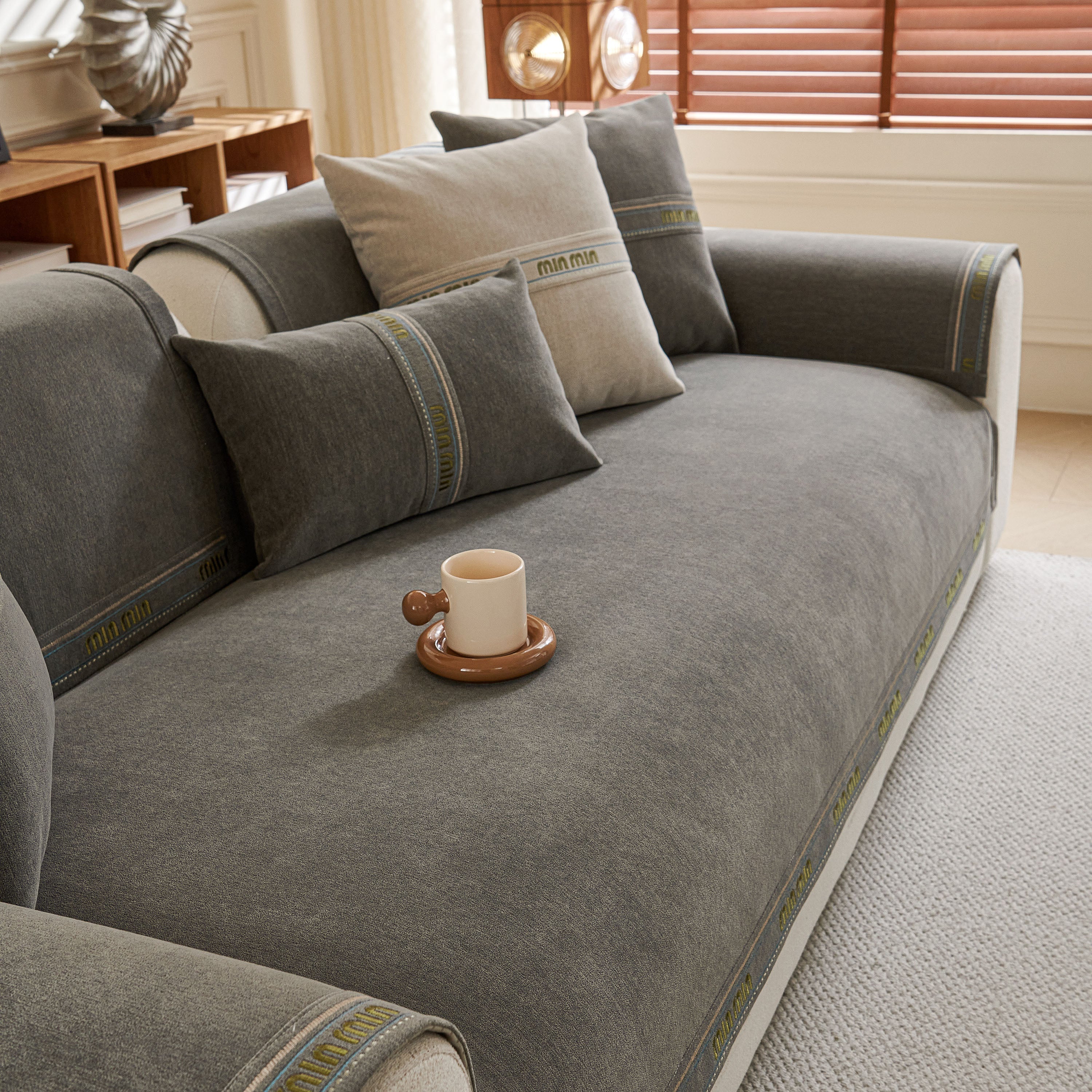Chenille Sofa Cover Pet Mat, Non-Slip Couch Protector for Sectional & L-Shaped Sofas - Image 67