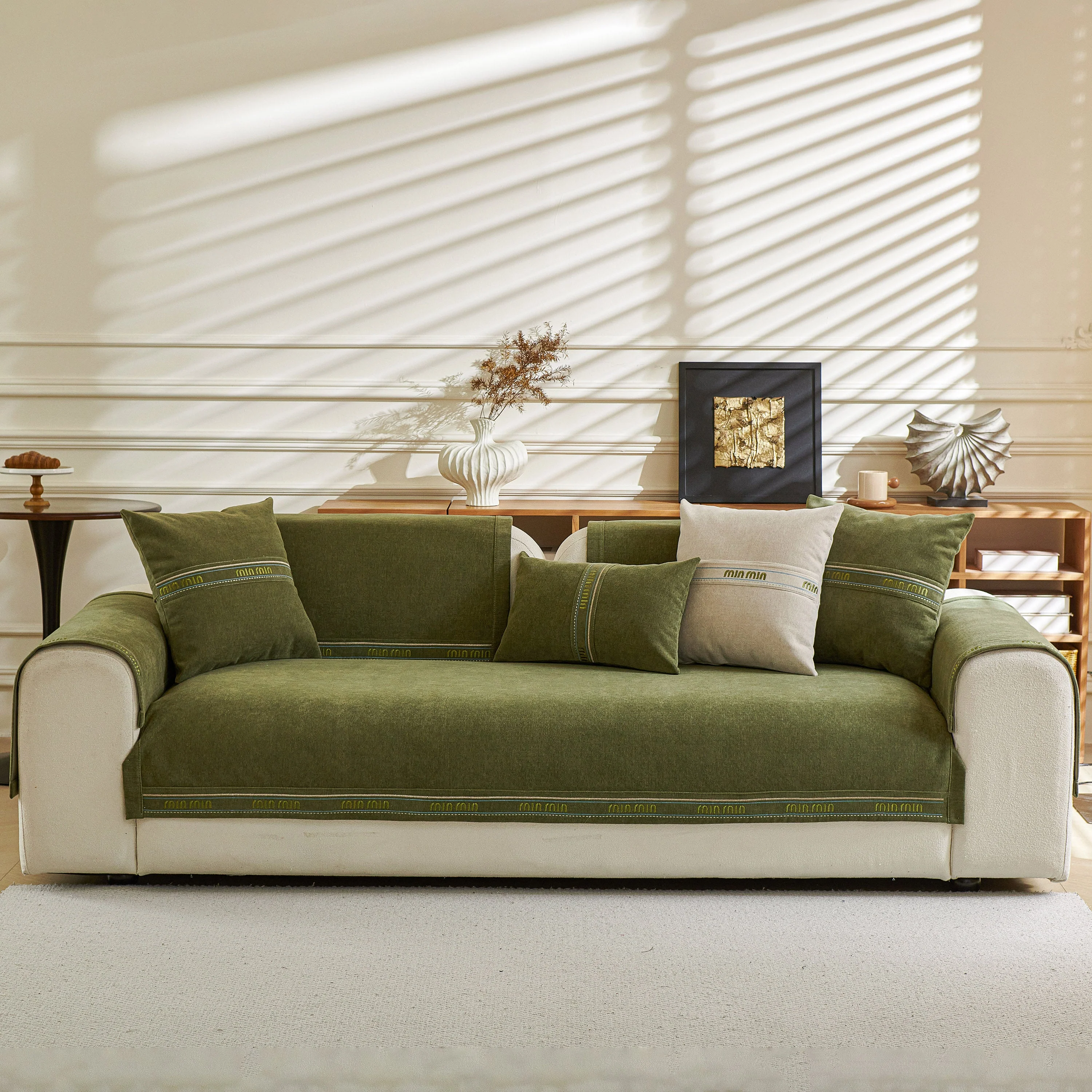 Chenille Sofa Cover Pet Mat, Non-Slip Couch Protector for Sectional & L-Shaped Sofas - Image 78