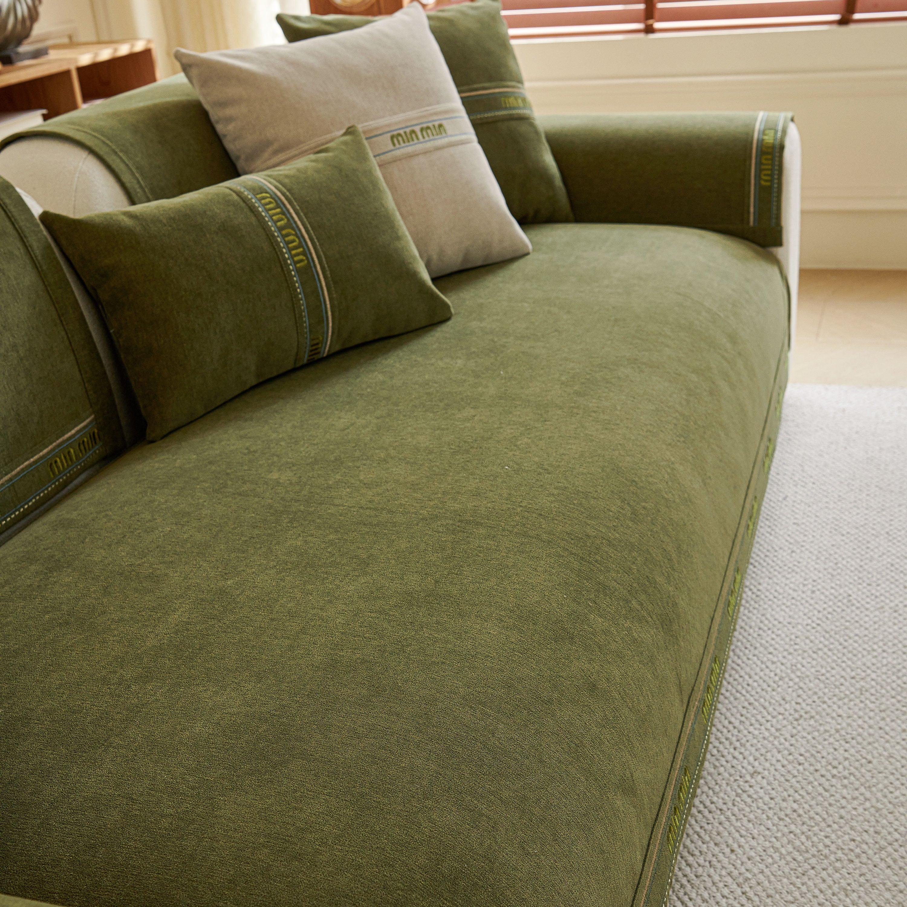 Chenille Sofa Cover Pet Mat, Non-Slip Couch Protector for Sectional & L-Shaped Sofas - Image 92