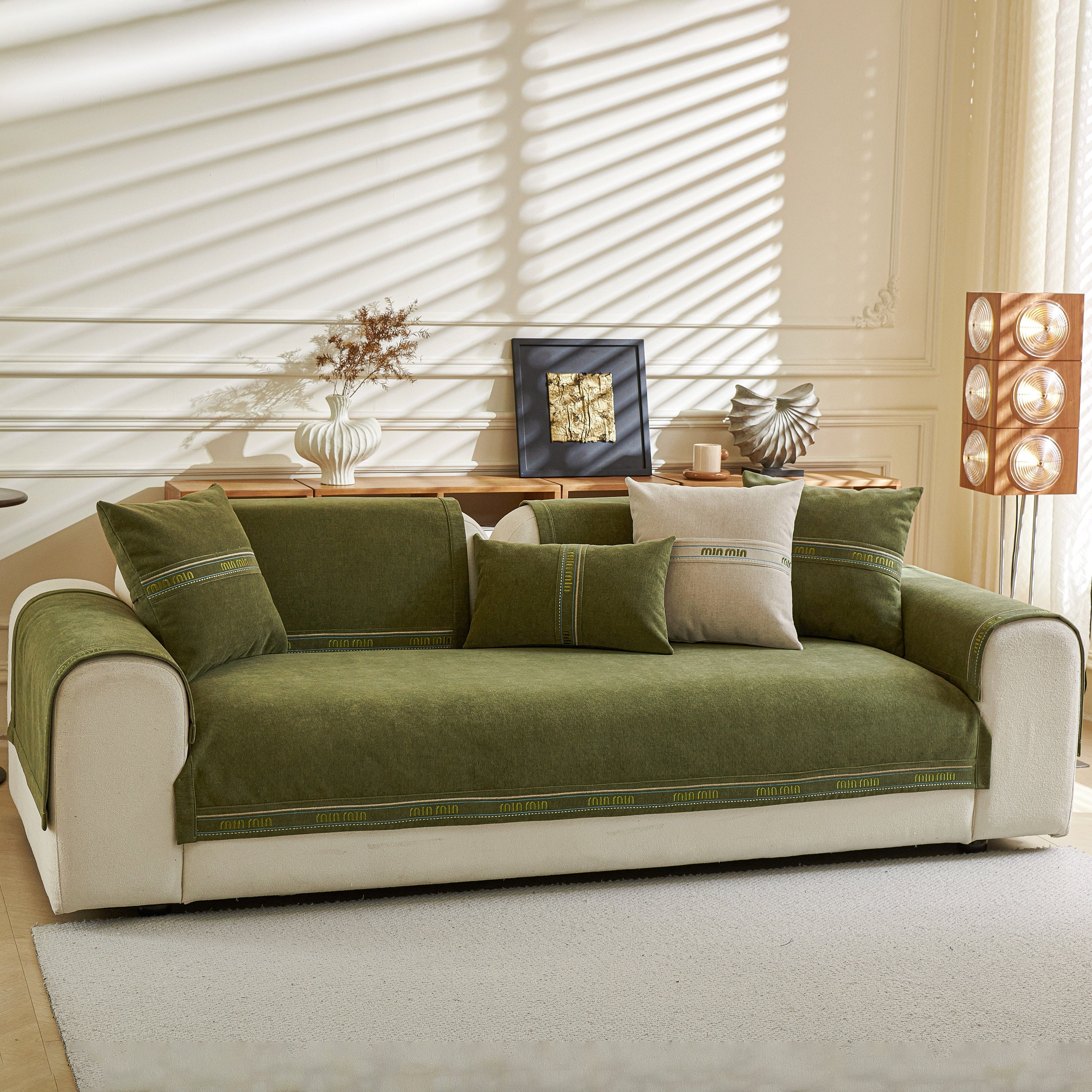 Chenille Sofa Cover Pet Mat, Non-Slip Couch Protector for Sectional & L-Shaped Sofas - Image 98