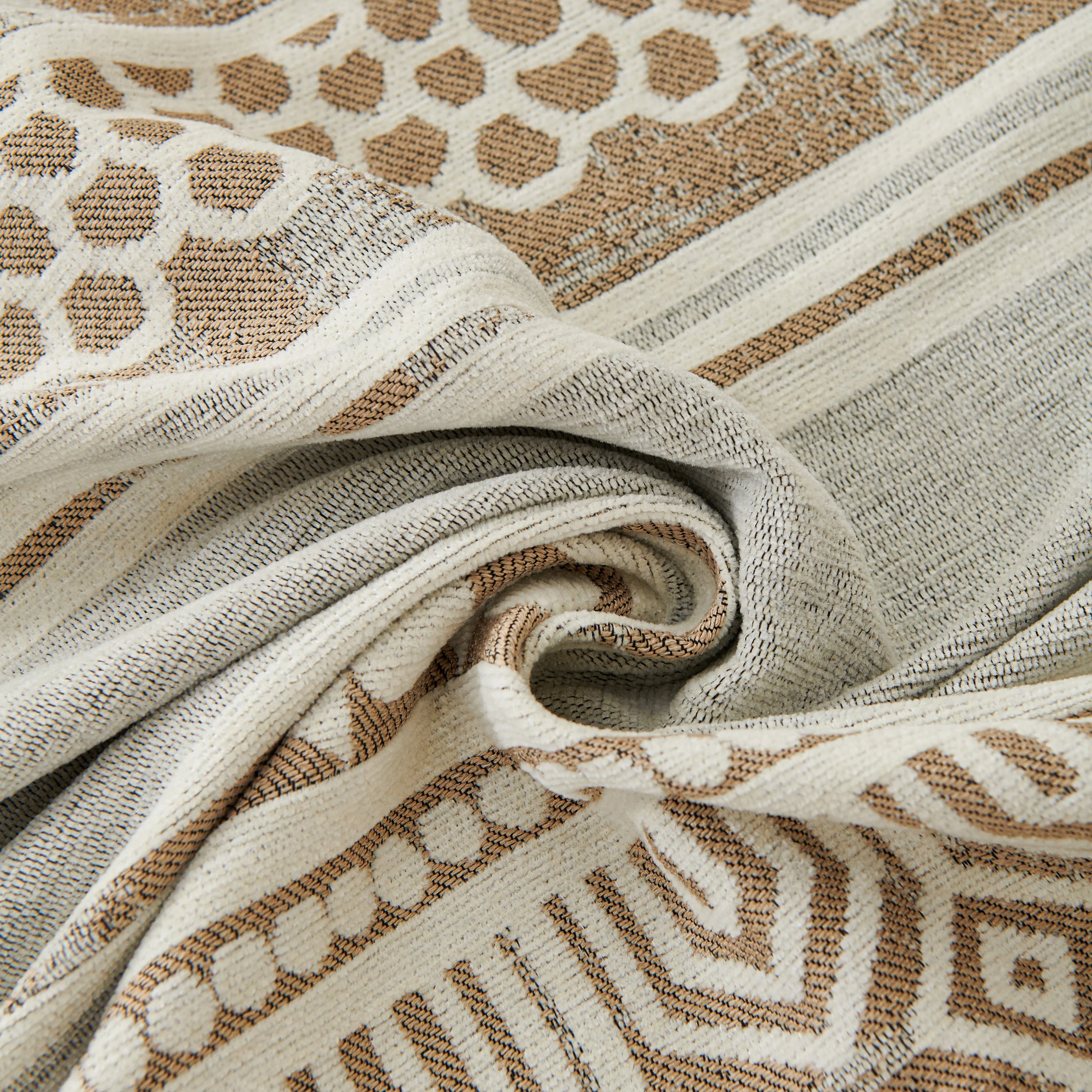 Chenille Sofa Cover Throw Blanket, Boho Geometric Scratch Proof Couch Protector - Image 112