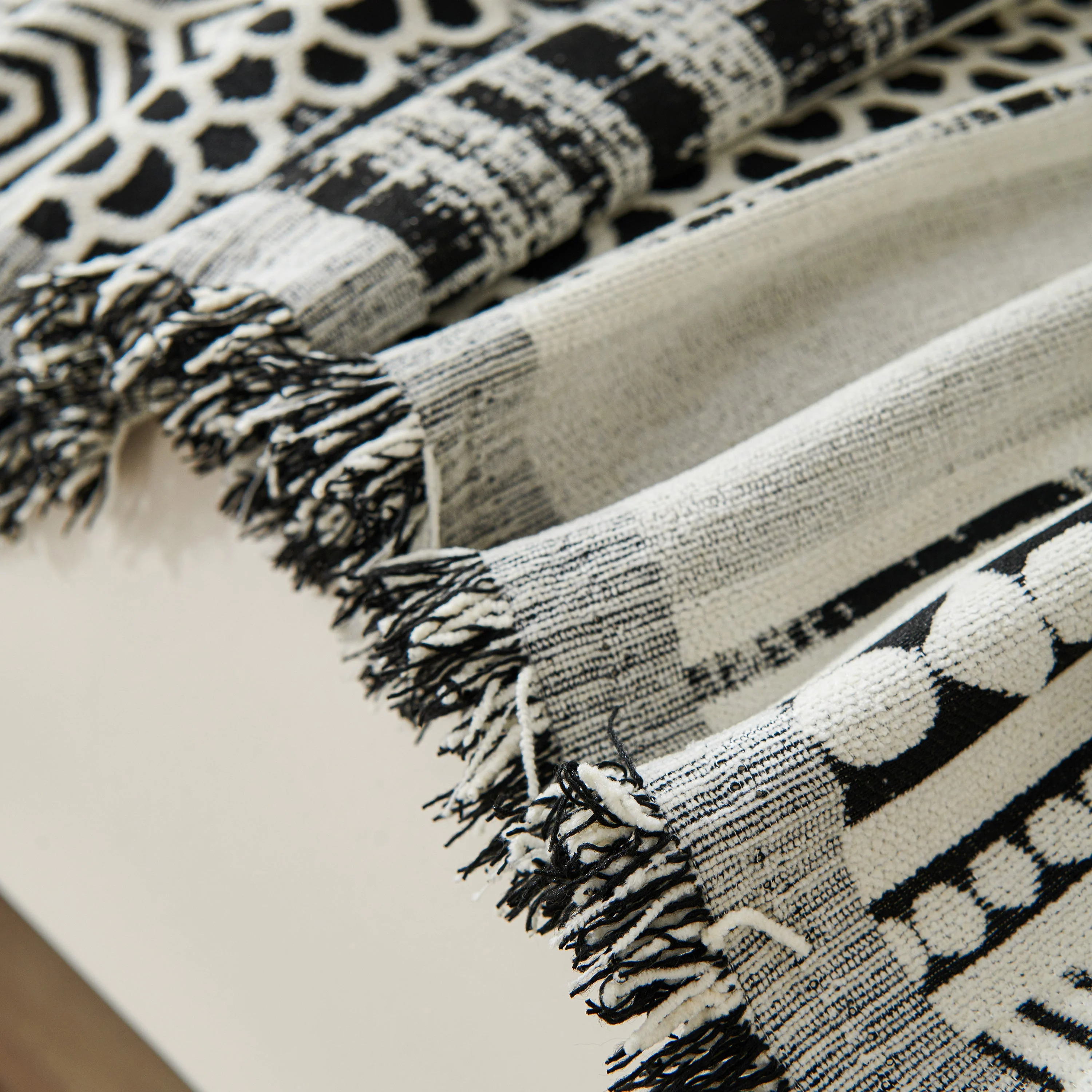 Chenille Sofa Cover Throw Blanket, Boho Geometric Scratch Proof Couch Protector - Image 3