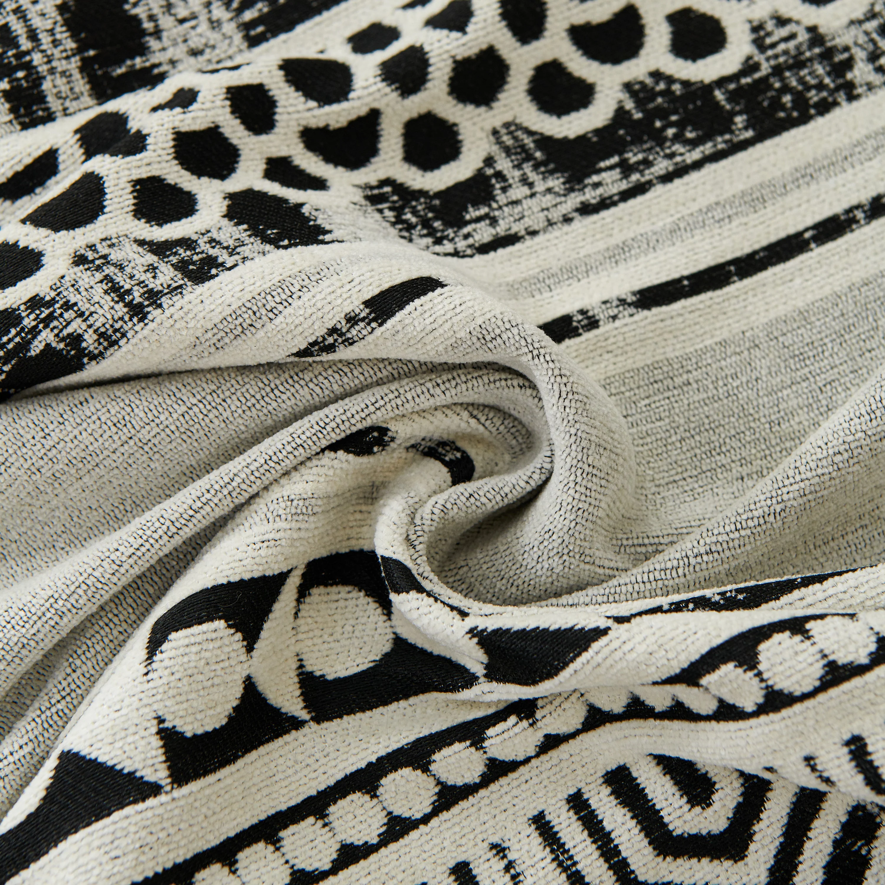Chenille Sofa Cover Throw Blanket, Boho Geometric Scratch Proof Couch Protector - Image 5