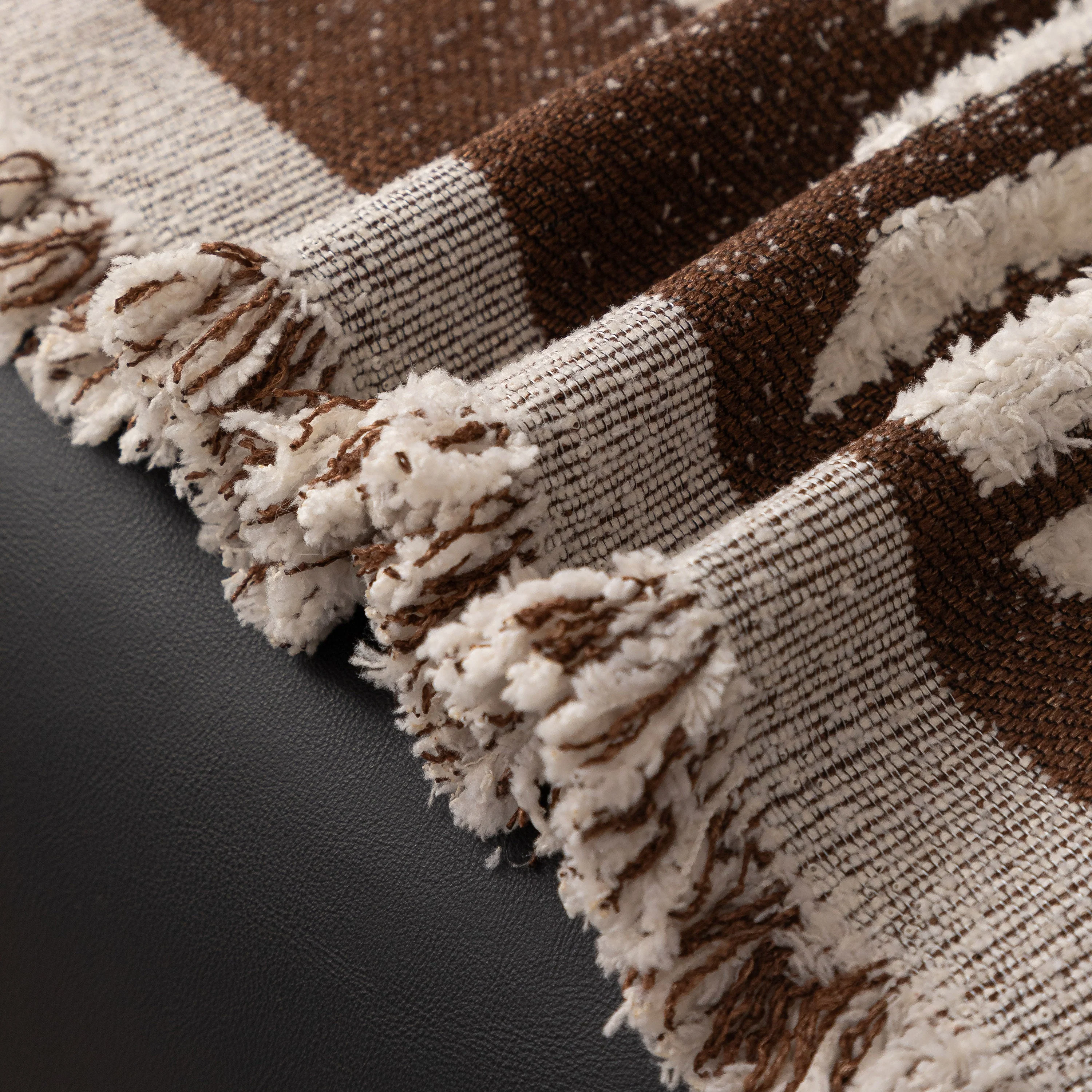 Chenille Sofa Cover Throw Blanket Woven Textured Decorative Furniture Slipcover - Image 28