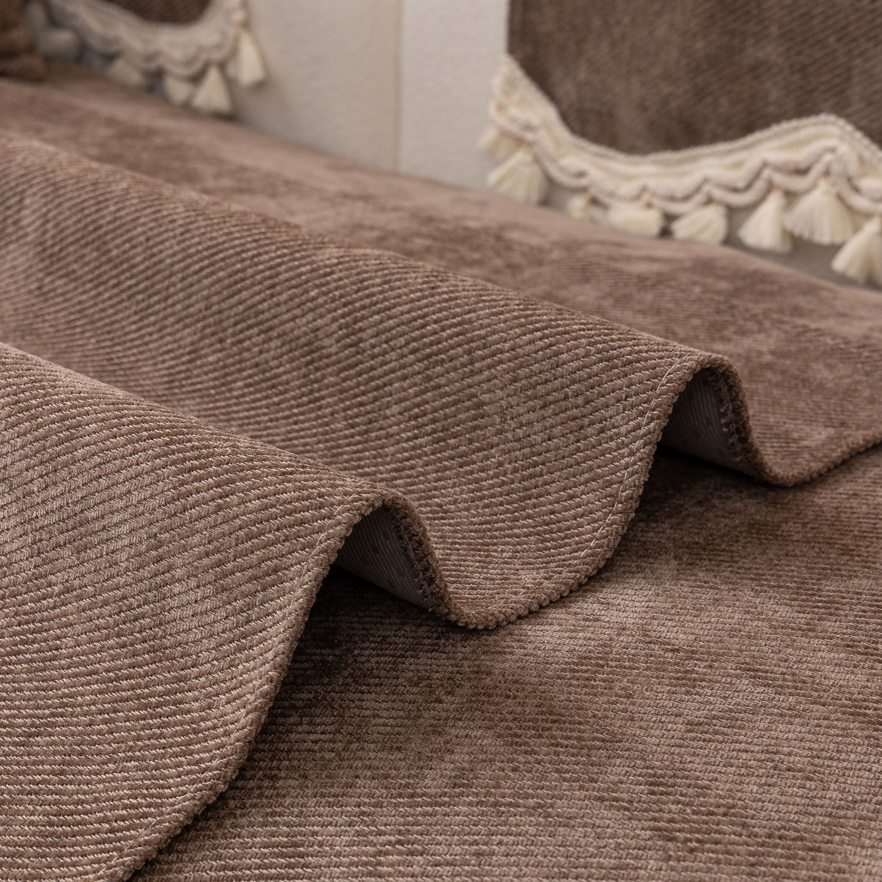 Chenille Sofa Cover Towel – Non-Slip, Washable Pets Couch Protector with Tassels - Image 63