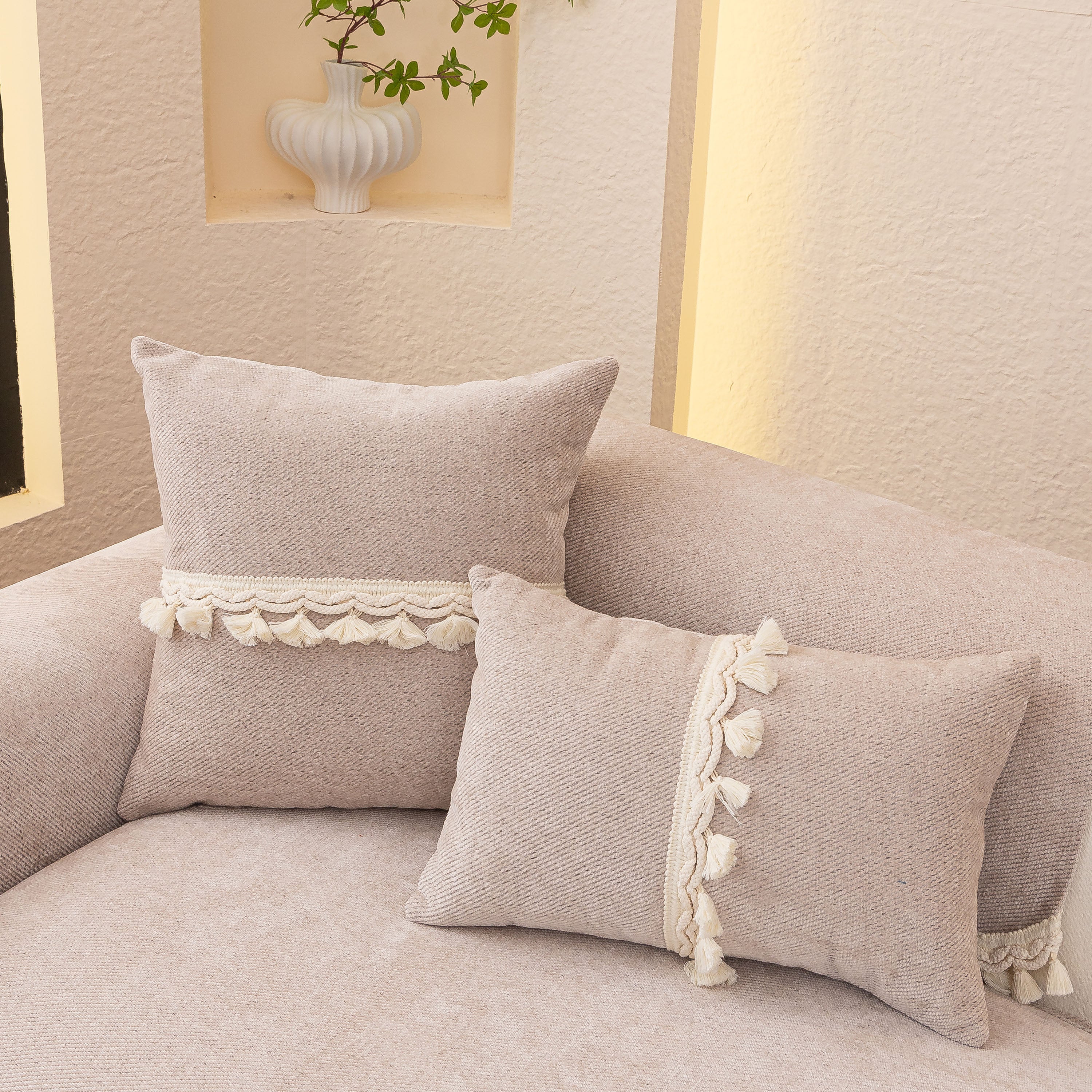 Chenille Sofa Cover Towel – Non-Slip, Washable Pets Couch Protector with Tassels - Image 92