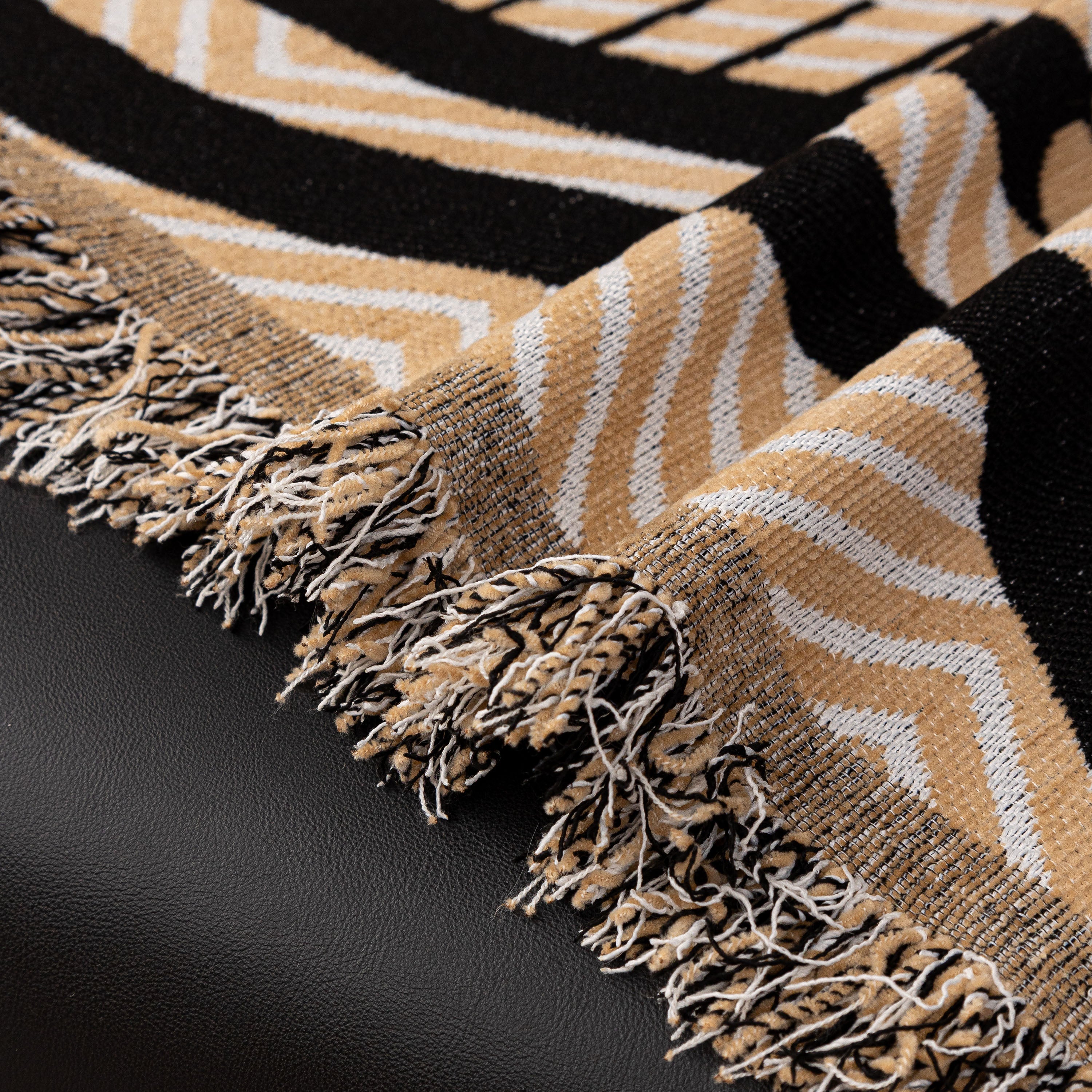 Chenille Sofa Throw Cover, Textured Chevron Decorative Couch Blanket for Living Room - Image 49