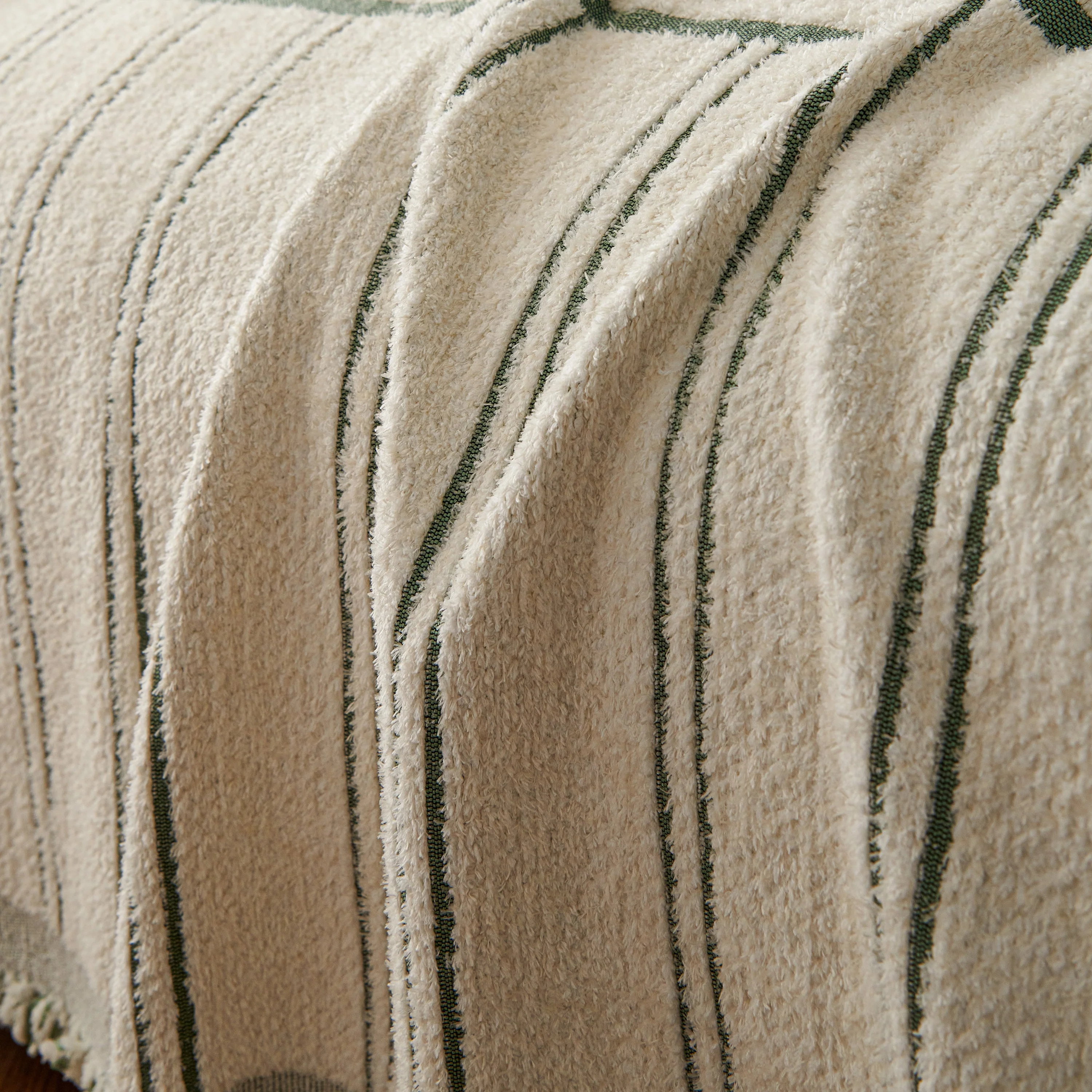 Chenille Striped Floral Couch Cover Sofa Slipcover for Most Shape Sofas, Reversible Sofa Throw Cover - Image 37