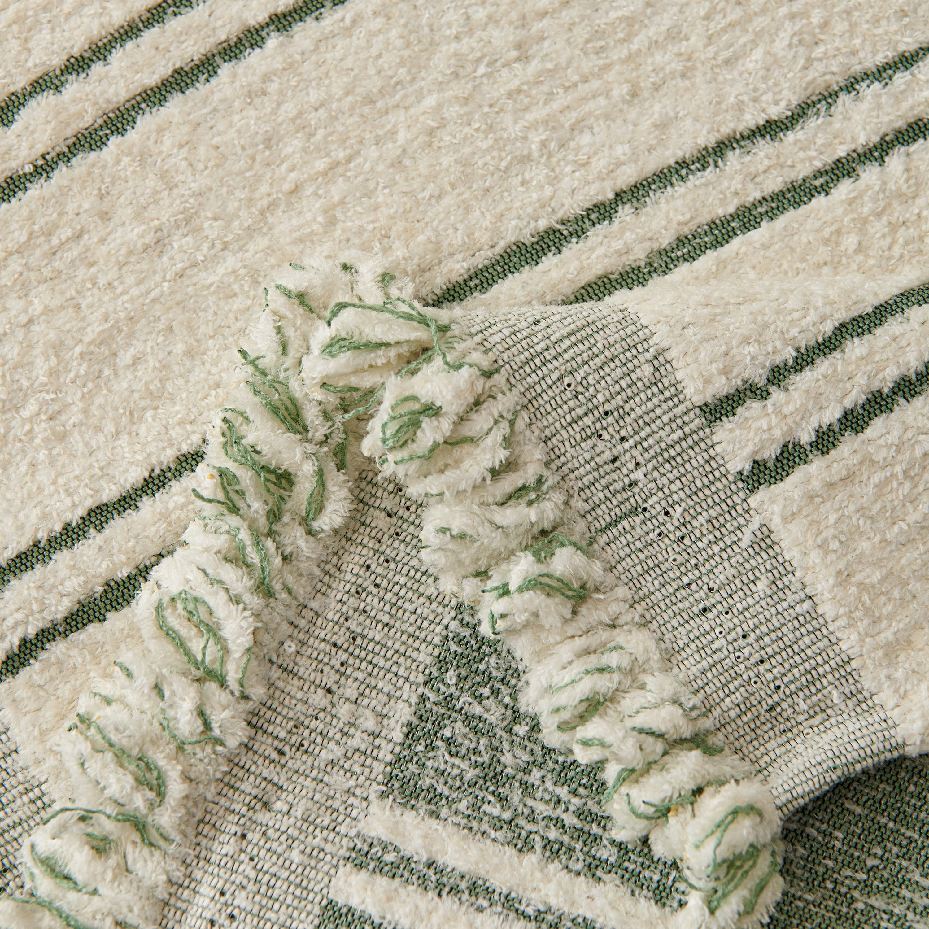 Chenille Striped Floral Couch Cover Sofa Slipcover for Most Shape Sofas, Reversible Sofa Throw Cover - Image 47