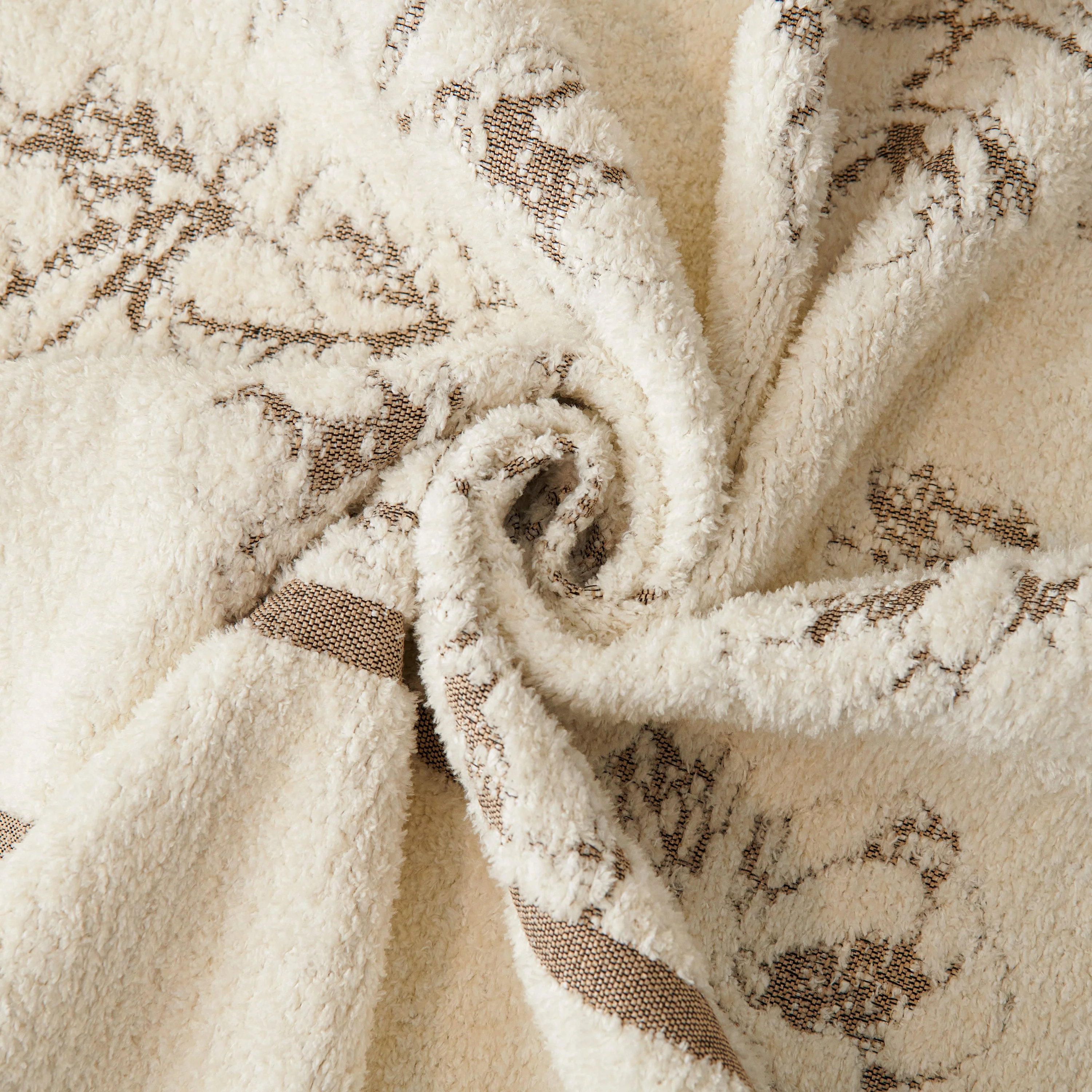 Chenille Striped Floral Couch Cover Sofa Slipcover for Most Shape Sofas, Reversible Sofa Throw Cover - Image 93