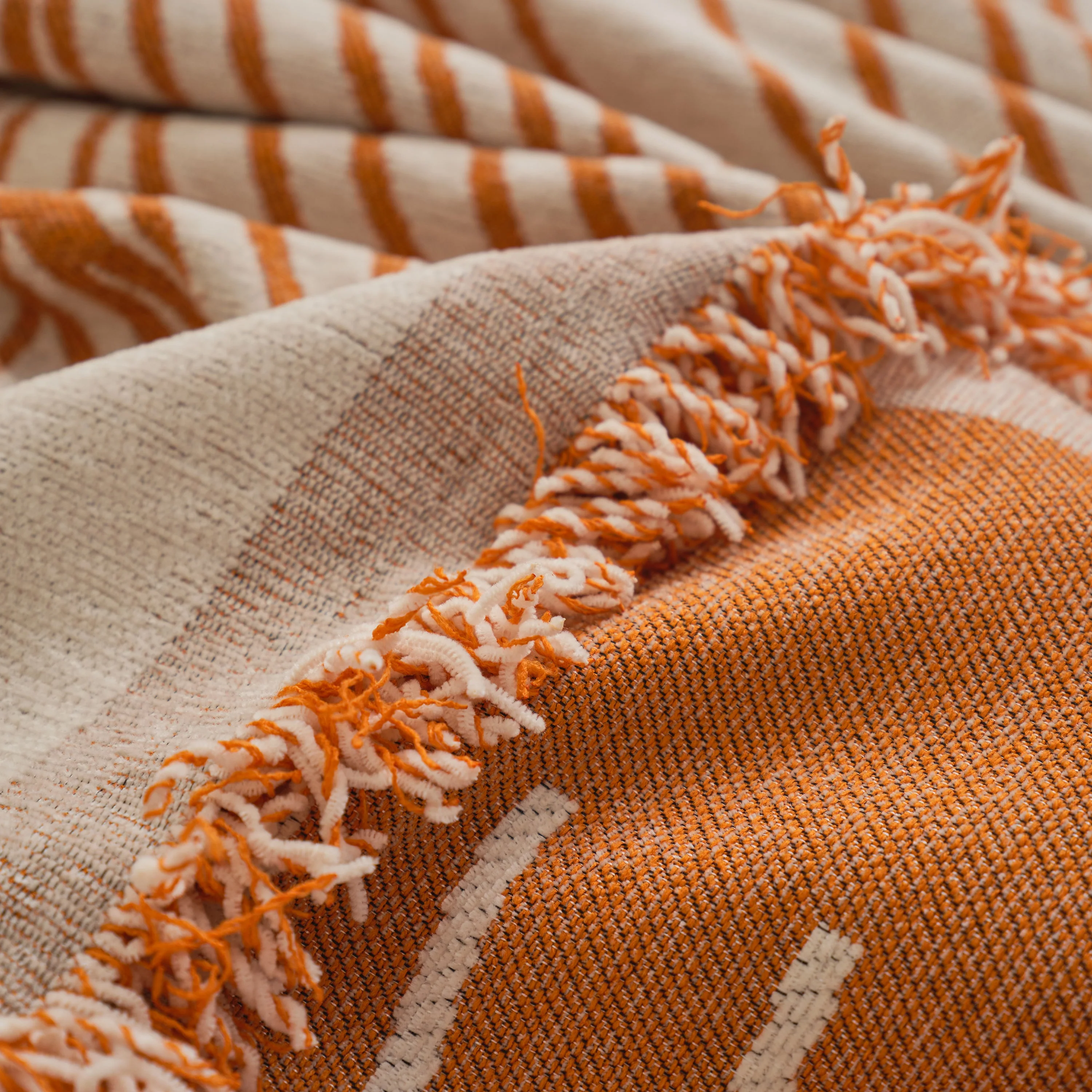 Chenille Striped Sofa Throw Blanket, Furniture Throw Covers Living Room Couch Cover - Image 19