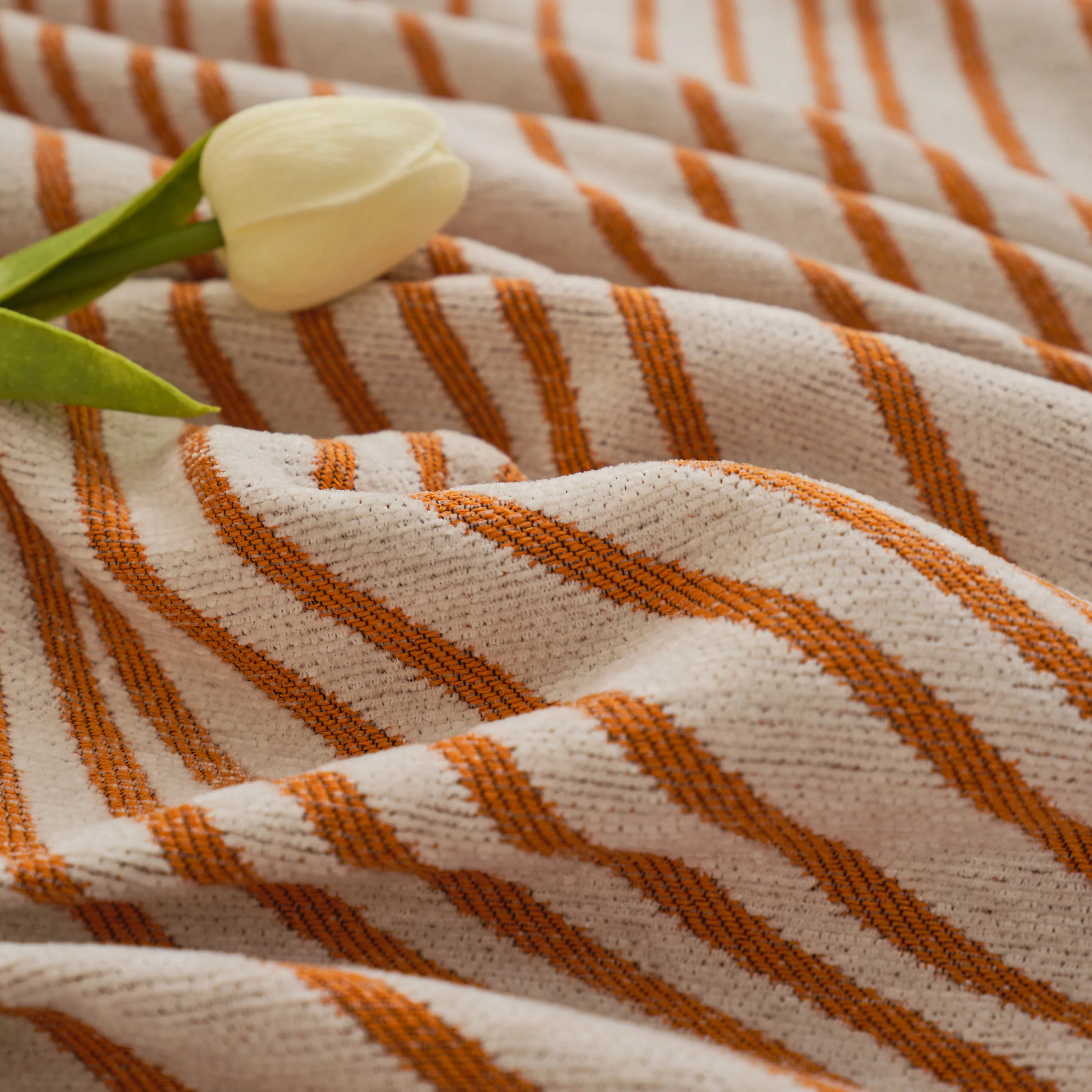 Chenille Striped Sofa Throw Blanket, Furniture Throw Covers Living Room Couch Cover - Image 20