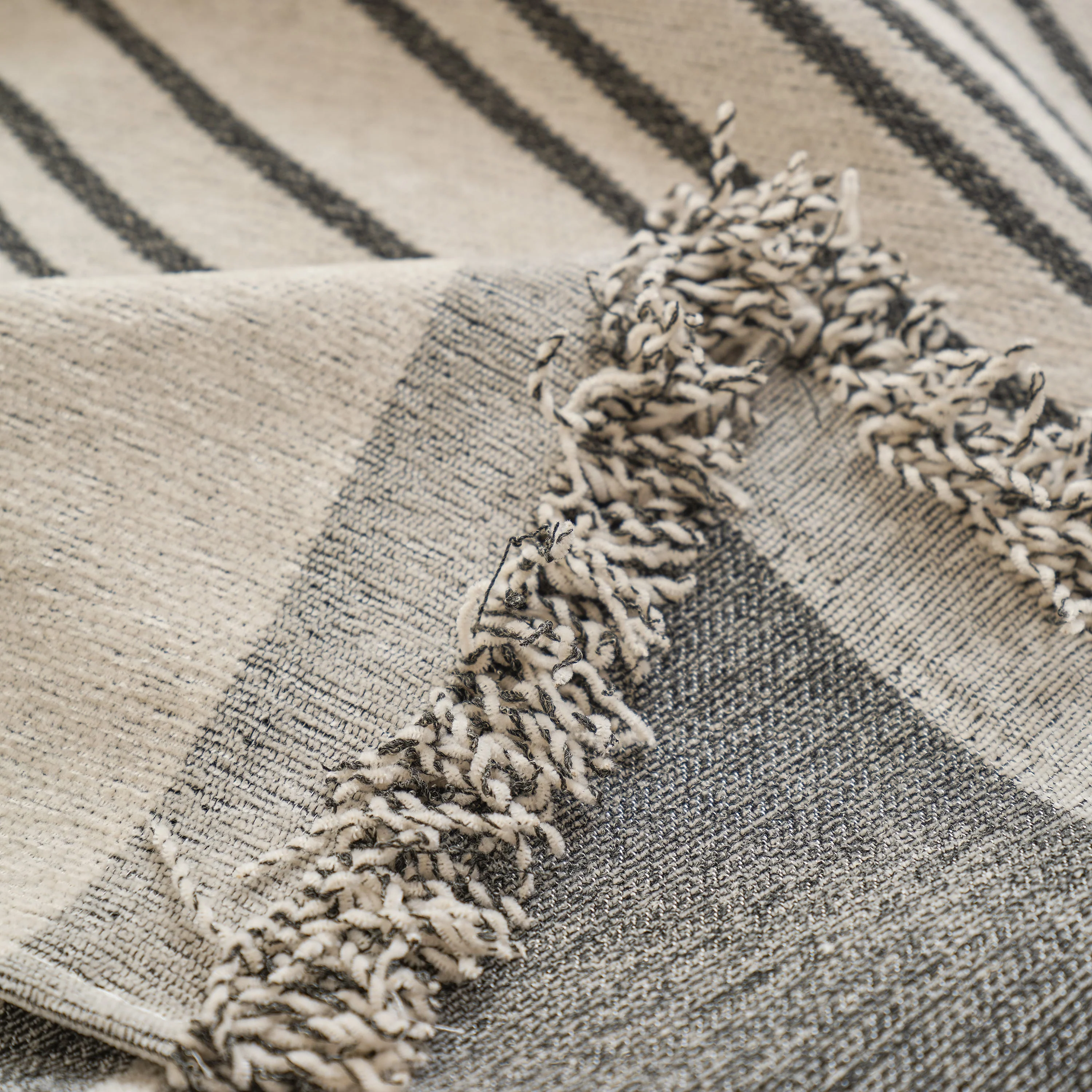 Chenille Striped Sofa Throw Blanket, Furniture Throw Covers Living Room Couch Cover - Image 37