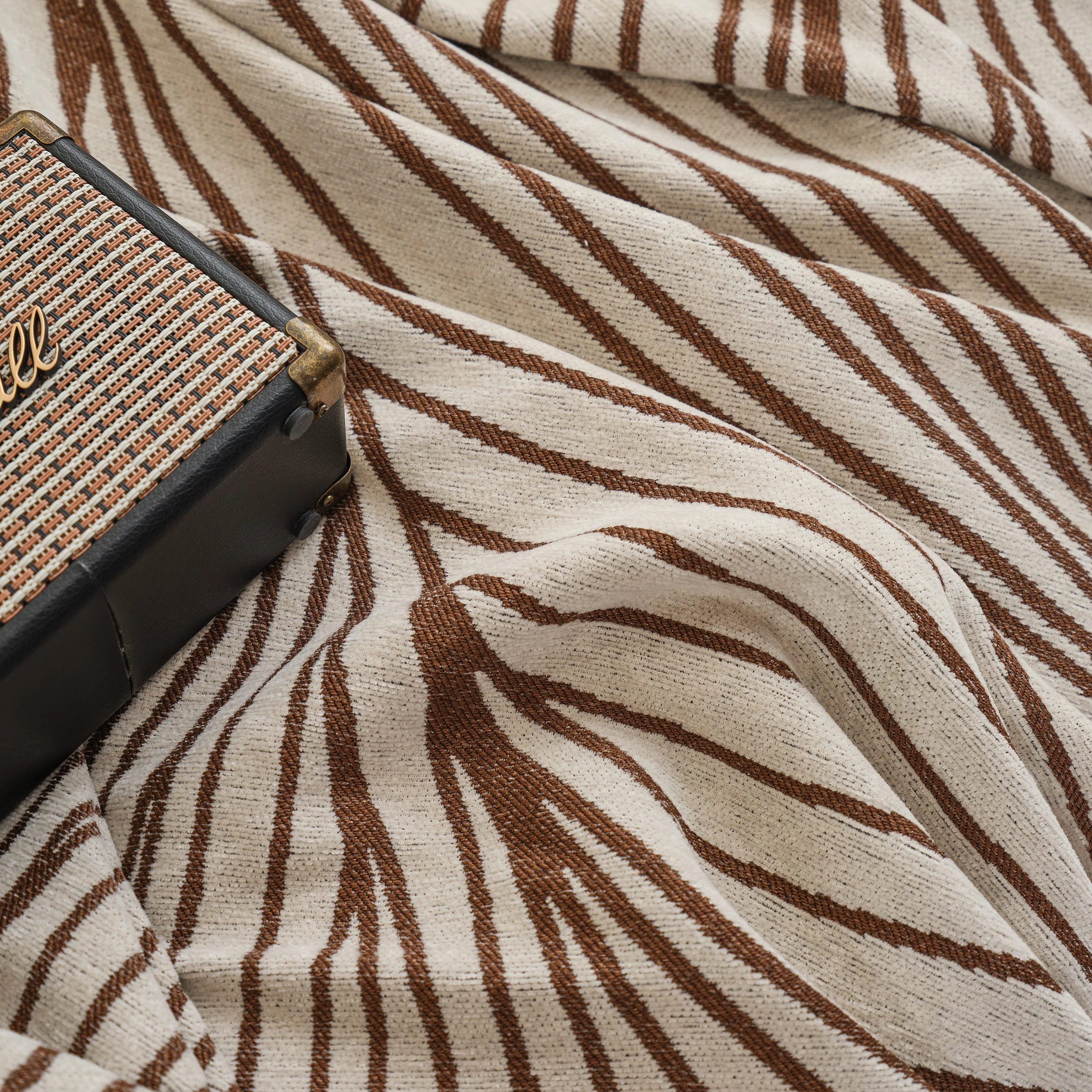 Chenille Striped Sofa Throw Blanket, Furniture Throw Covers Living Room Couch Cover - Image 70