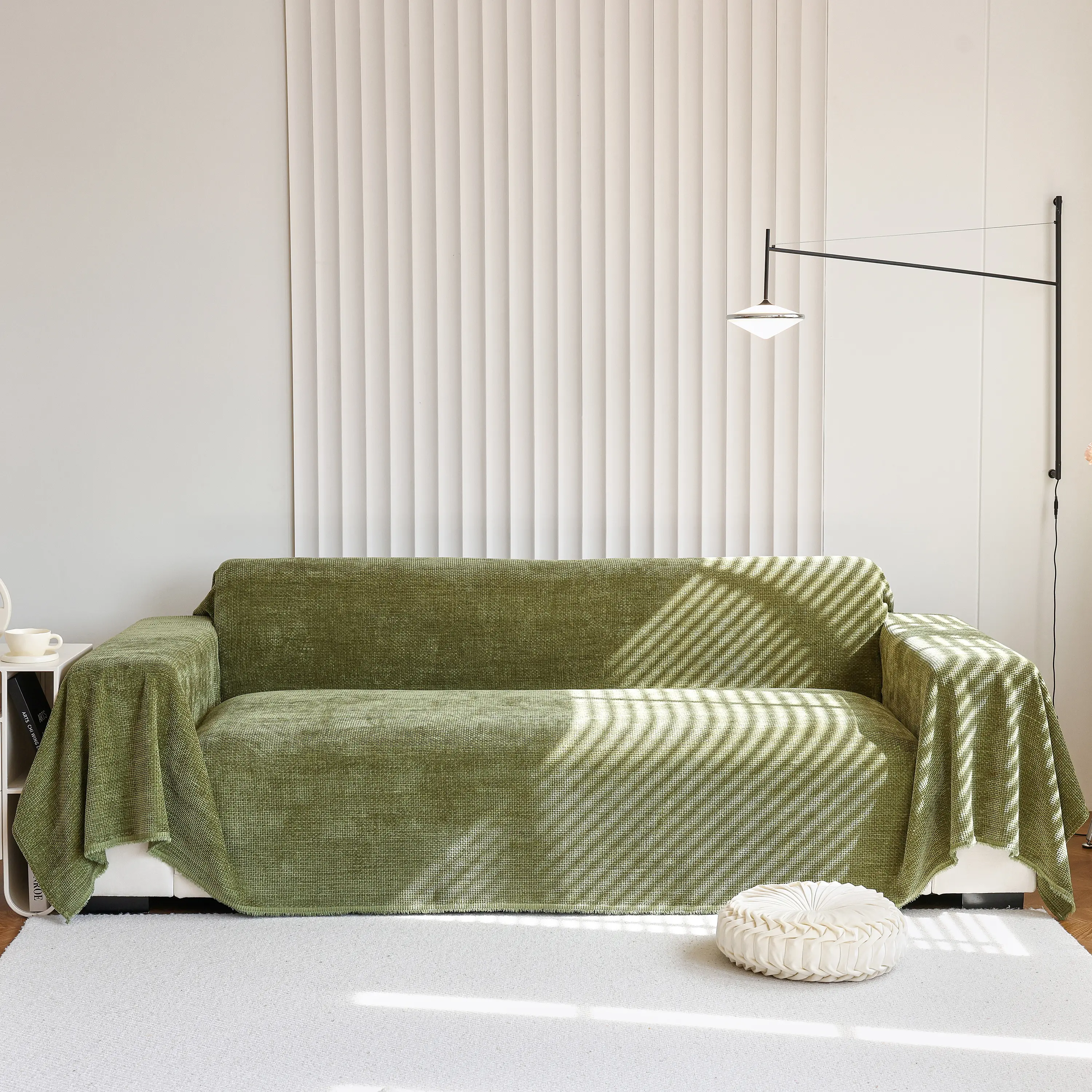 Chenille Thickened Solid Couch Blanket Throws, Reversible Couch Covers for Sectional Couches - Image 39
