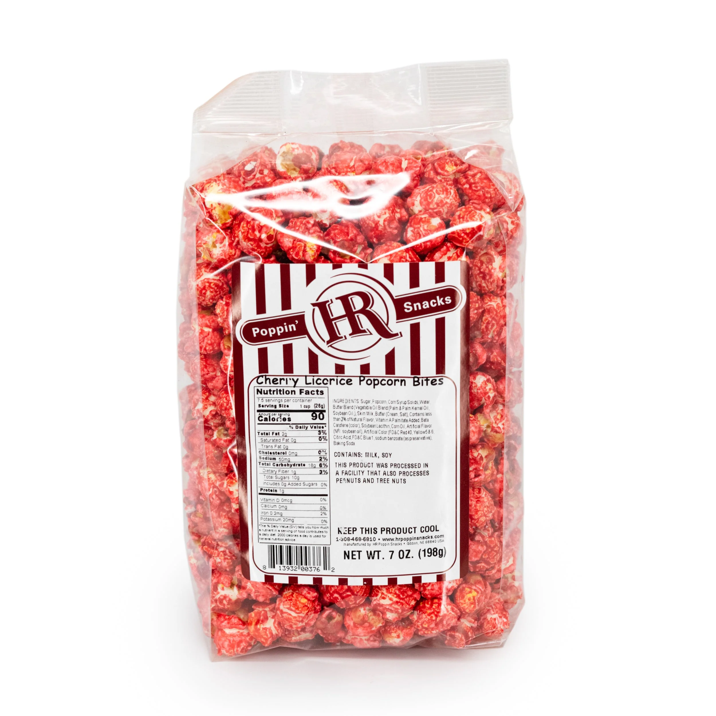 Cherry Licorice Popcorn | 7 oz | Pack of 2 | HR Poppin' Snacks - Image 2