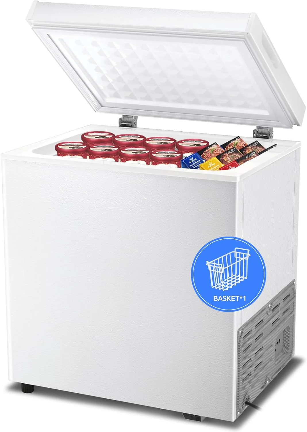 3.5 Cubic Feet Chest Freezer with 2 Removable Baskets D5897H - Image 8