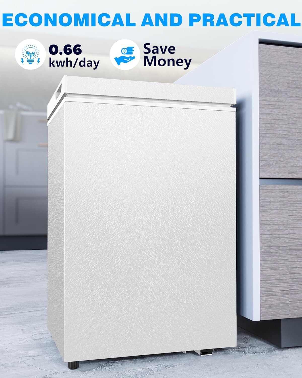 Chest Freezer with Removable Basket - Image 4