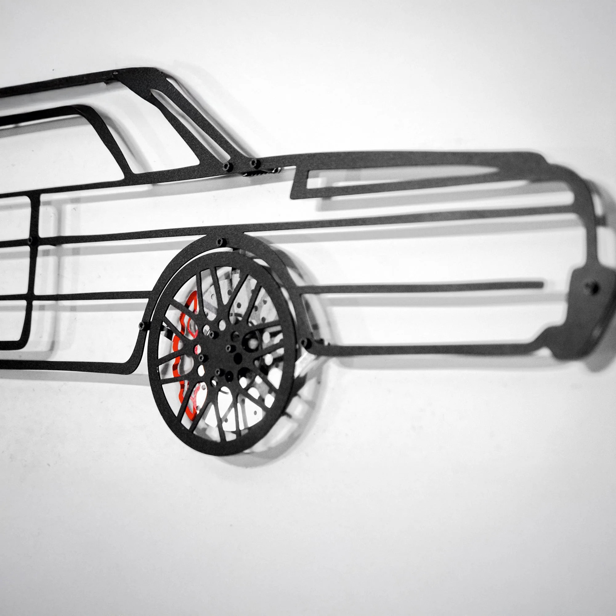 Chevrolet Impala Wall Art – Classic Steel Silhouette with Spinning Wheels-KAFMEKA019 - Image 6