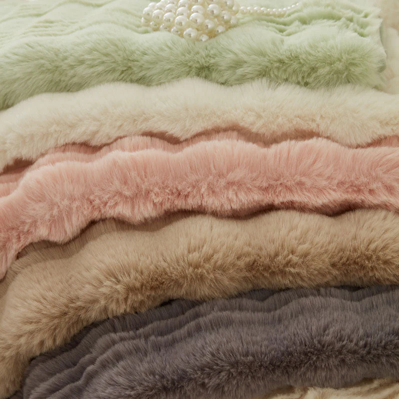 Chic Thickened Faux Rabbit Plush Couch Covers for Sofas 1/2/3/4 Seater, Ultra-soft Non Slip Sofa Cover - Image 6