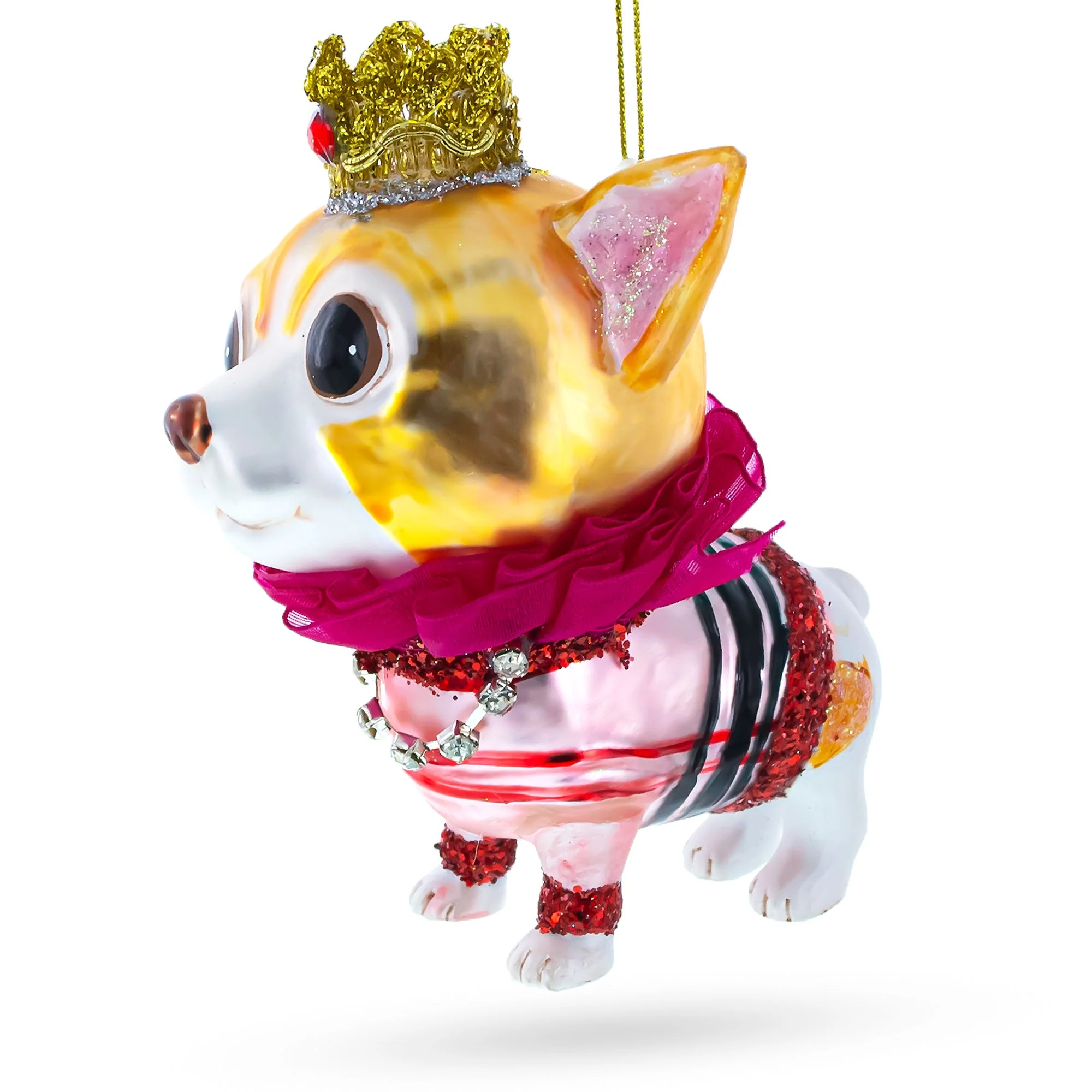Chihuahua Glass Christmas Ornament - Image 2