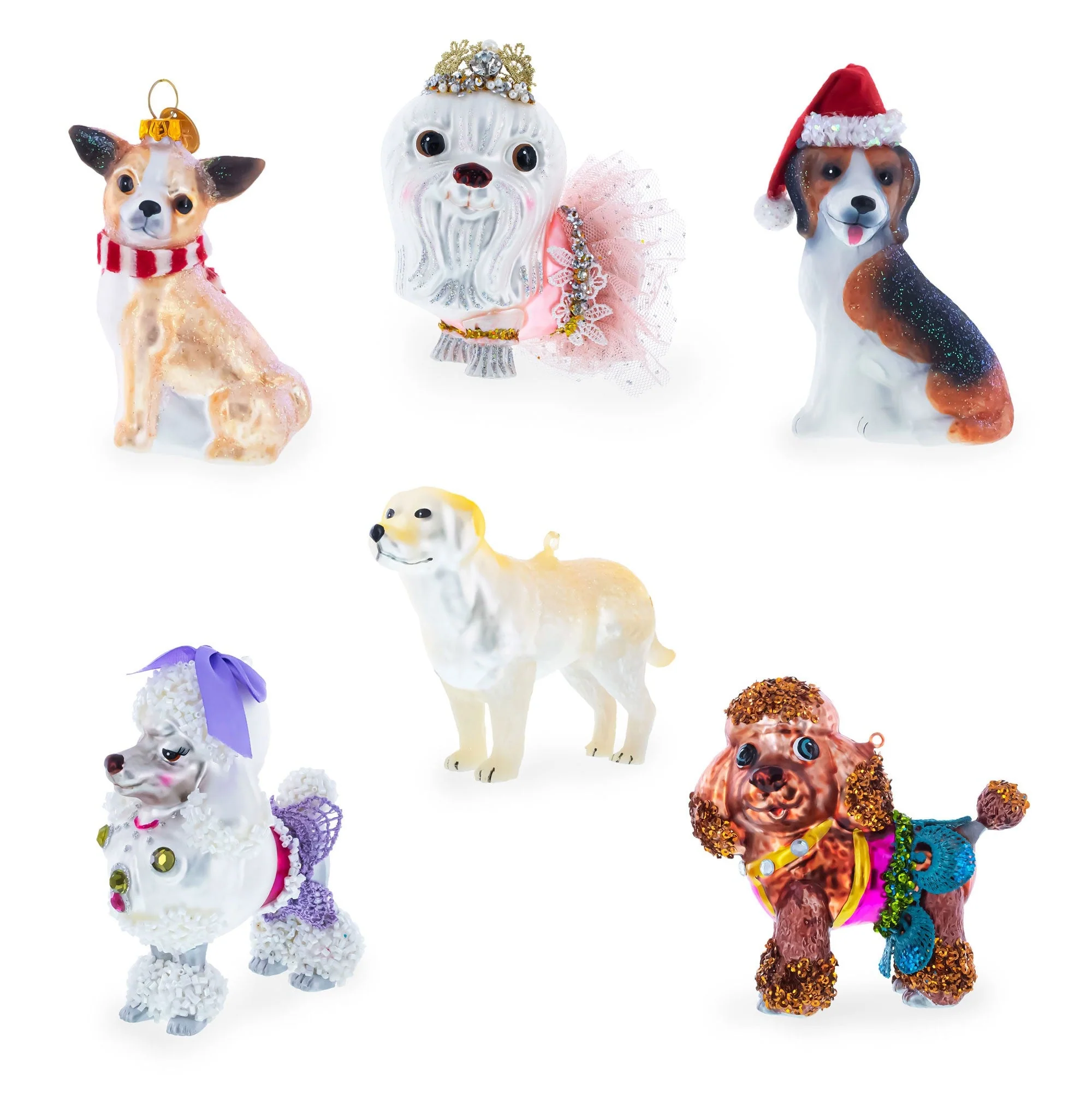 Chihuahua Glass Christmas Ornament - Image 5