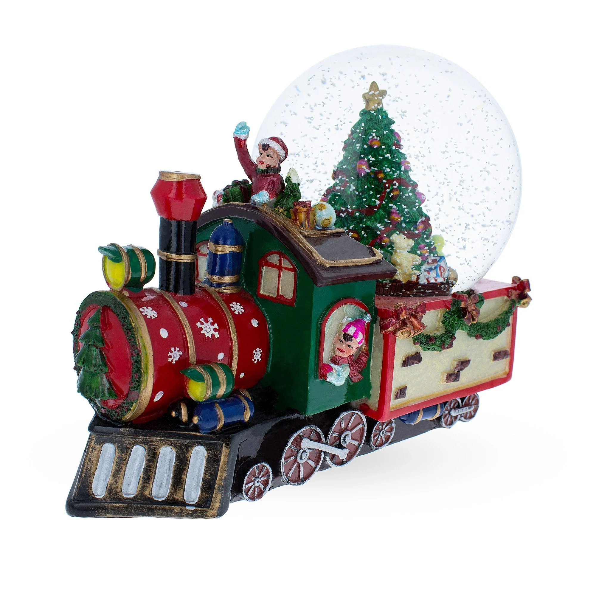 Children Riding Train Musical Water Snow Globe - Image 5