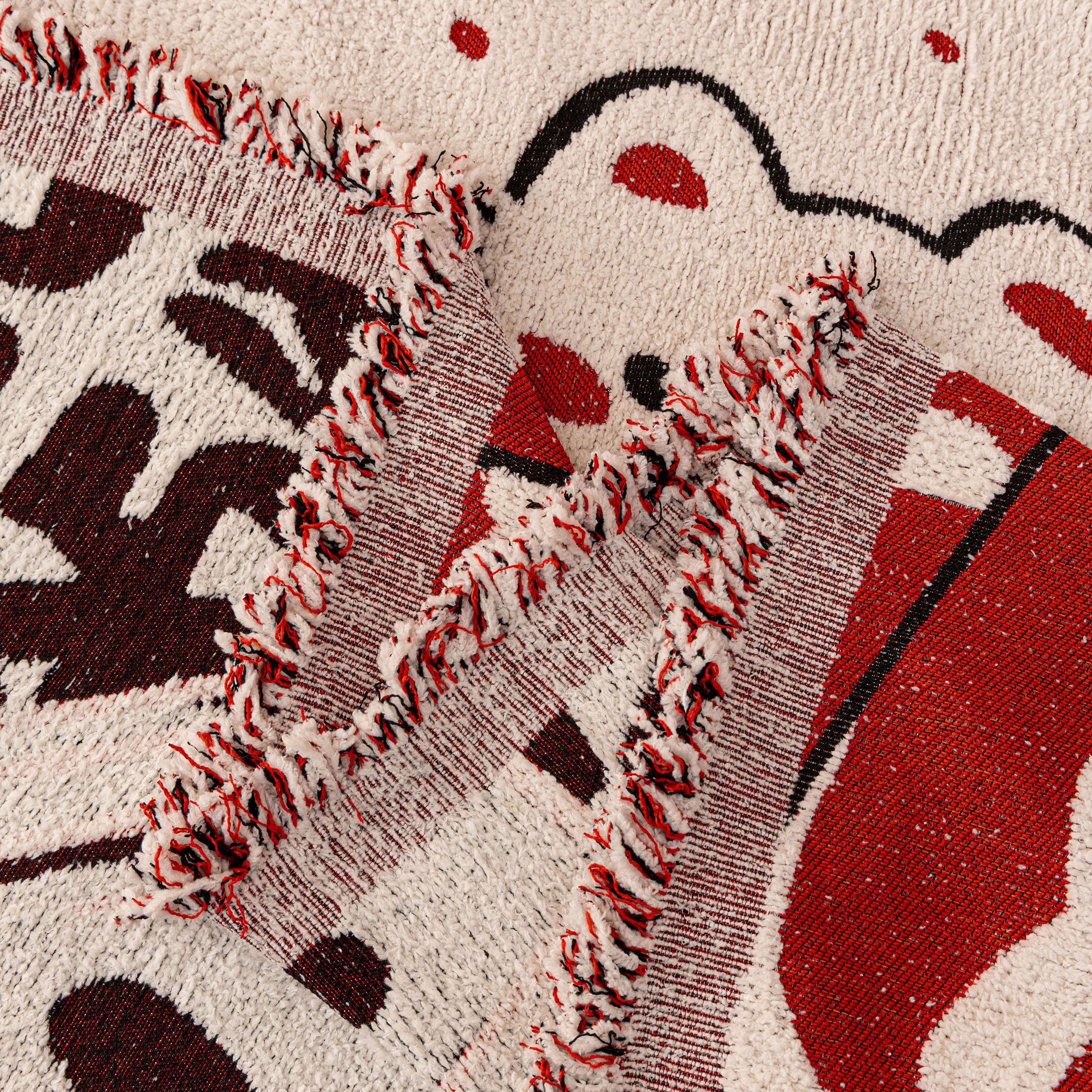 Chinese New Year Sofa Throw Cover Blanket, Decor Festive Red Fu Pattern Couch Cover - Image 41